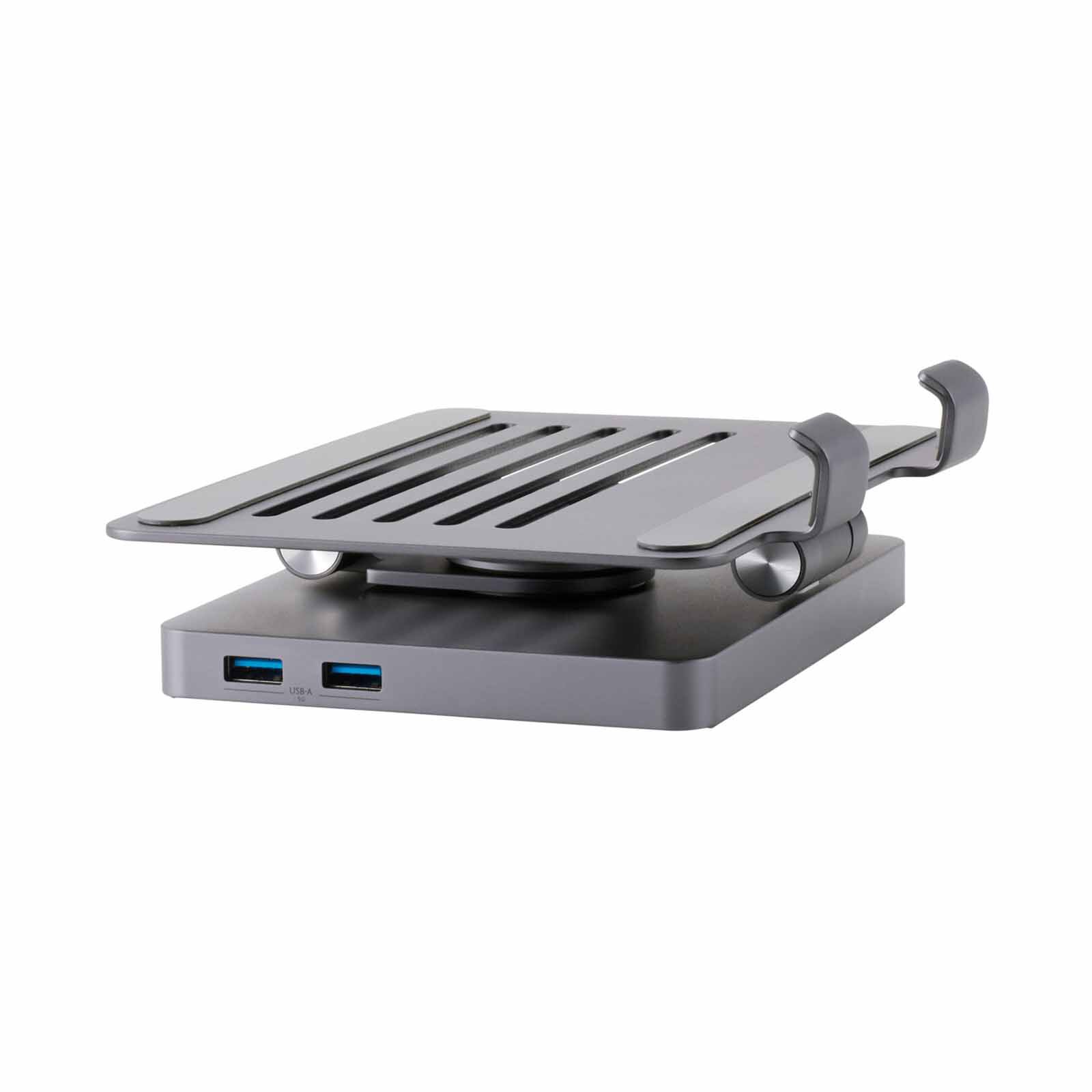 ELECOM 6-in-1 Pd100w Docking Station With Tablet Stand DST-T060BPGY-image 4