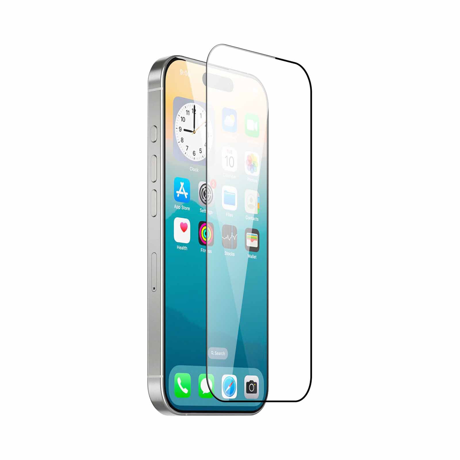 N.BRANDZ Hd Clear Gls Protector W Applicator Ip18p/17p N-TG-18P