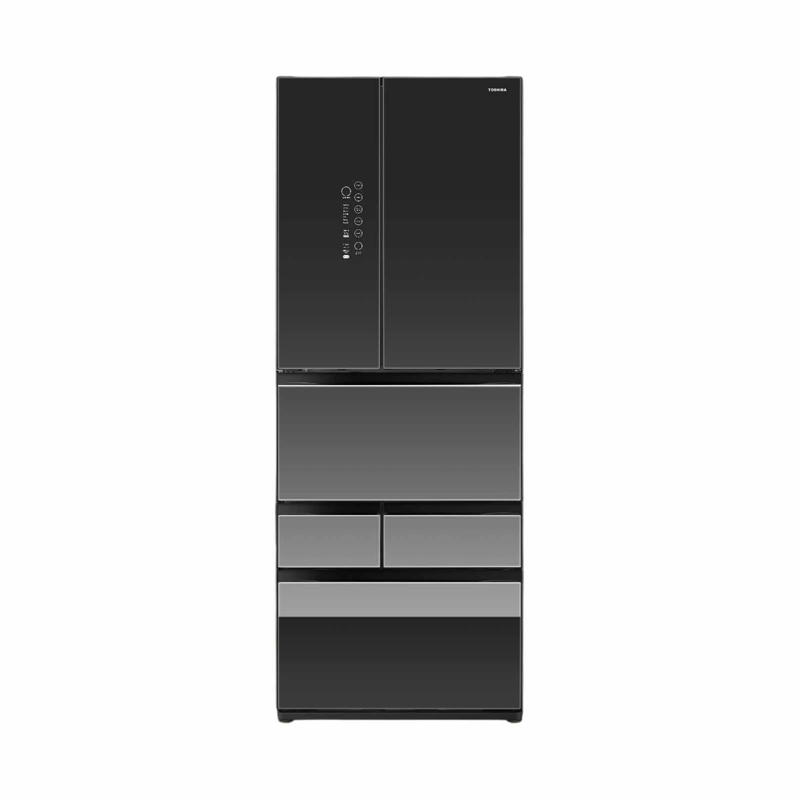 TOSHIBA 6 Dr Fridge (588l) - Mirror Black GR-RM631WE-PGX(B1)-image 1