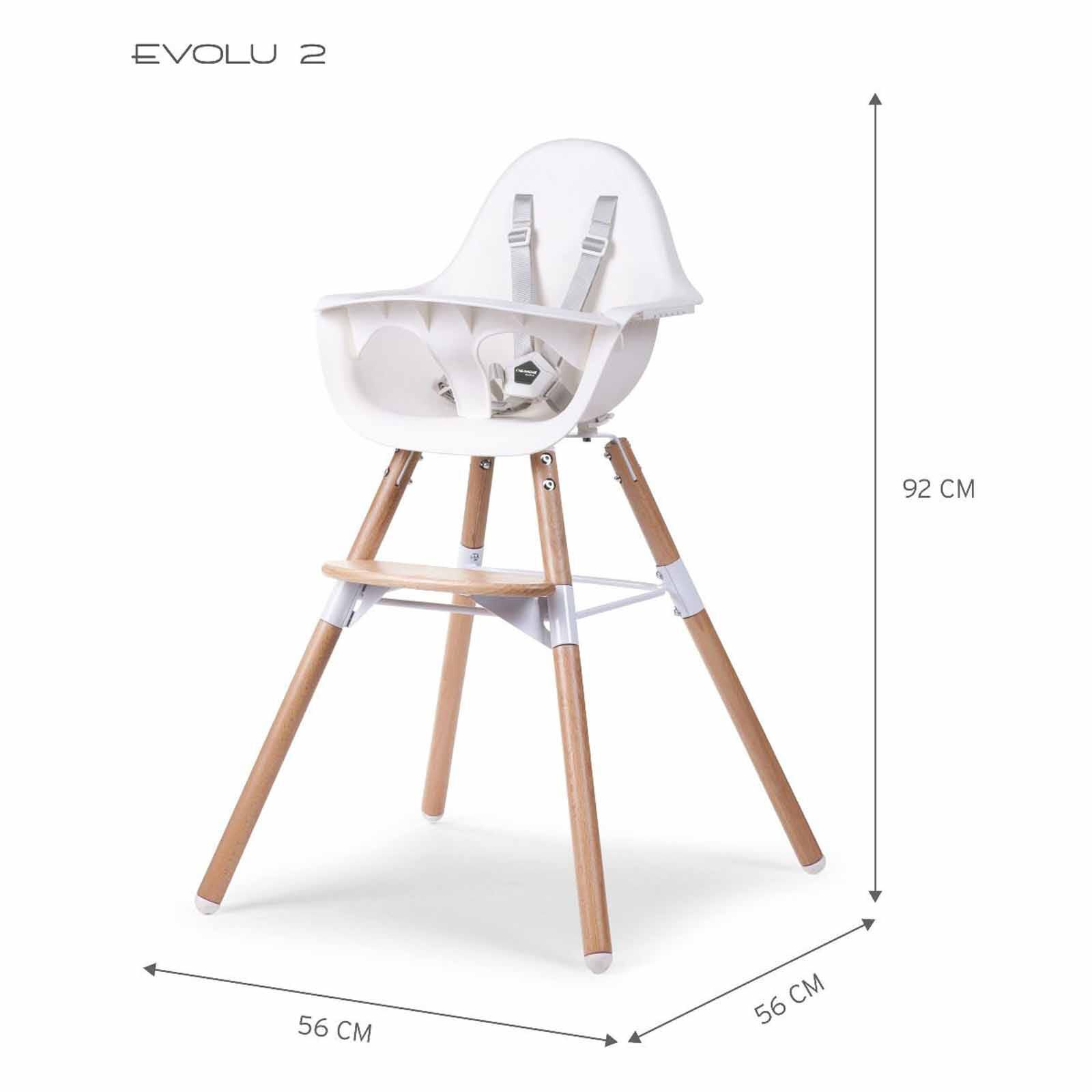 CHILDHOME High Chair - Natural White (online) EVOLU 2-image 13