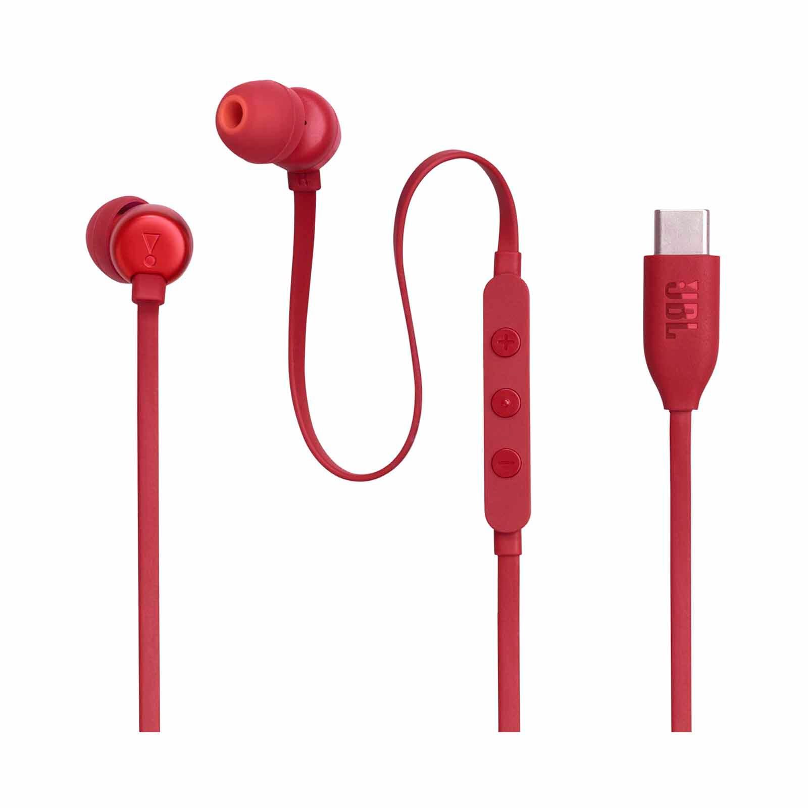 JBL Usb C In-ear Wired Headphone JBL TUNE310C RED-image 2