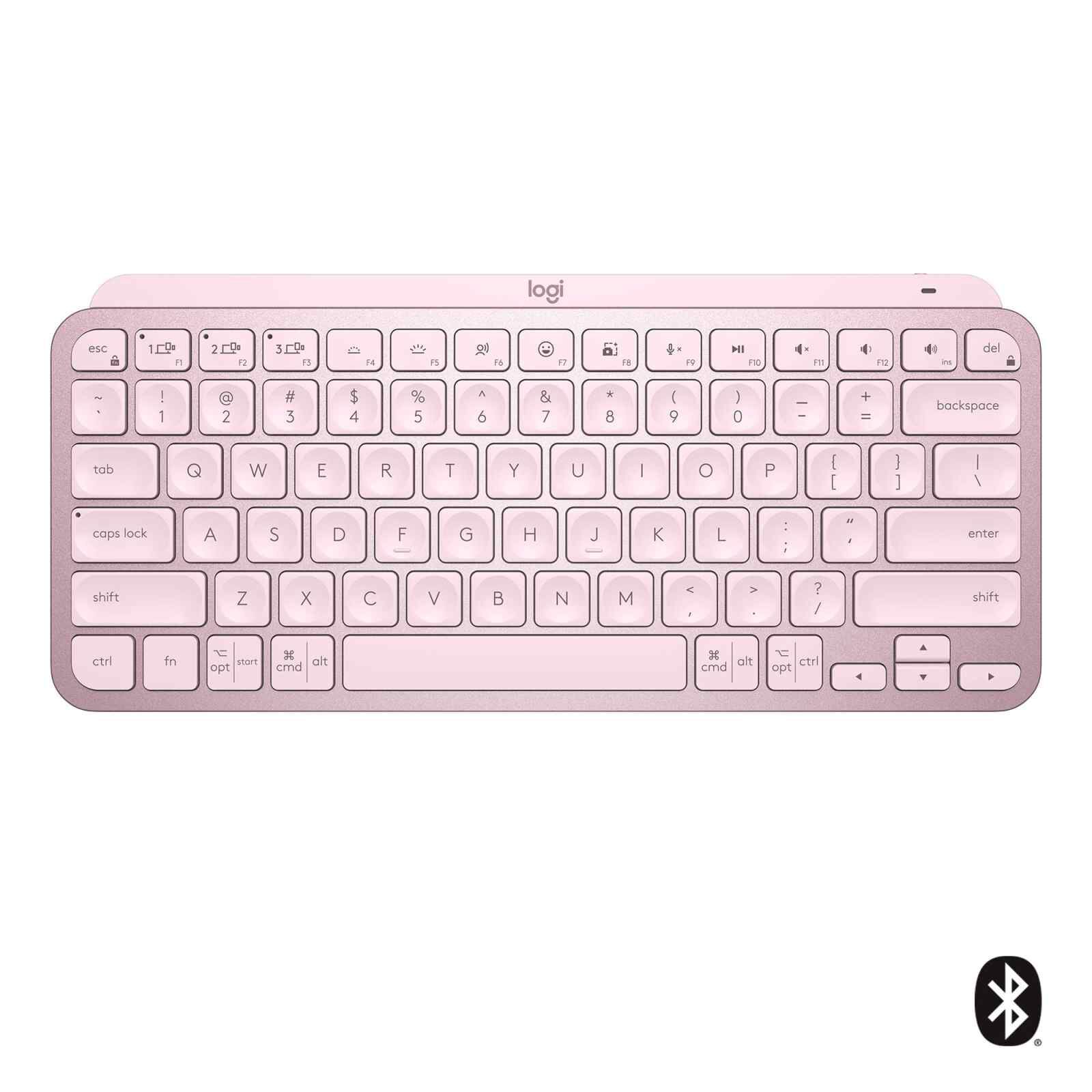 LOGITECH Logi Mx Keys Mini Illuminated Keyboard Rose 1y 920-010507