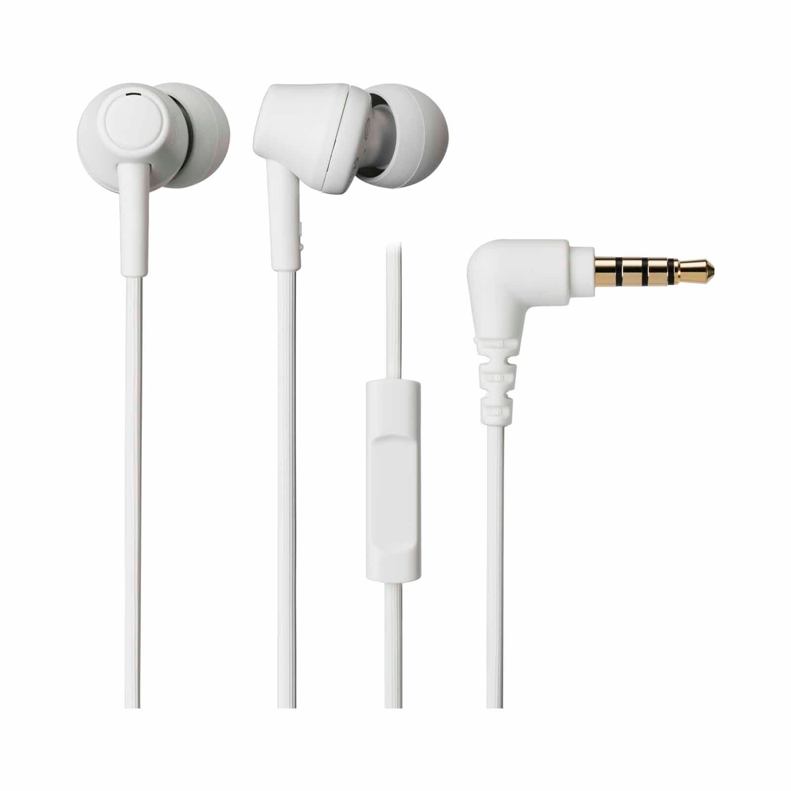 AUDIO TECH Inner Earphone With Mic (white) ATH-CK350XIS WH-image 1
