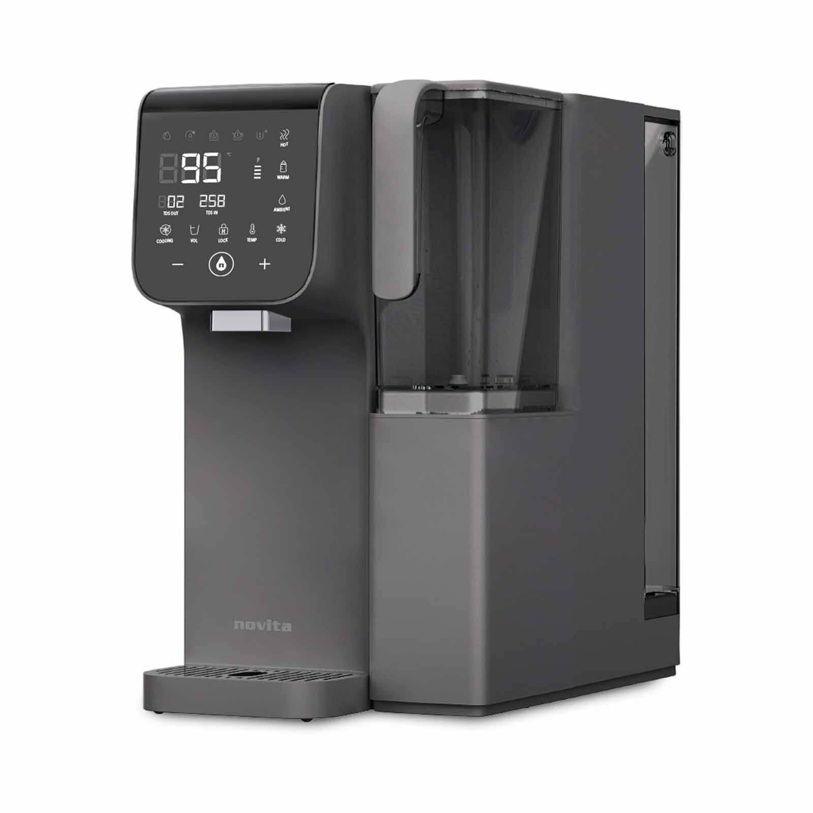 NOVITA Portable Instant Hot & Cold Water Dispenser (5.5l) - Titan Grey Ro+ W16 GREY RO+-image 1