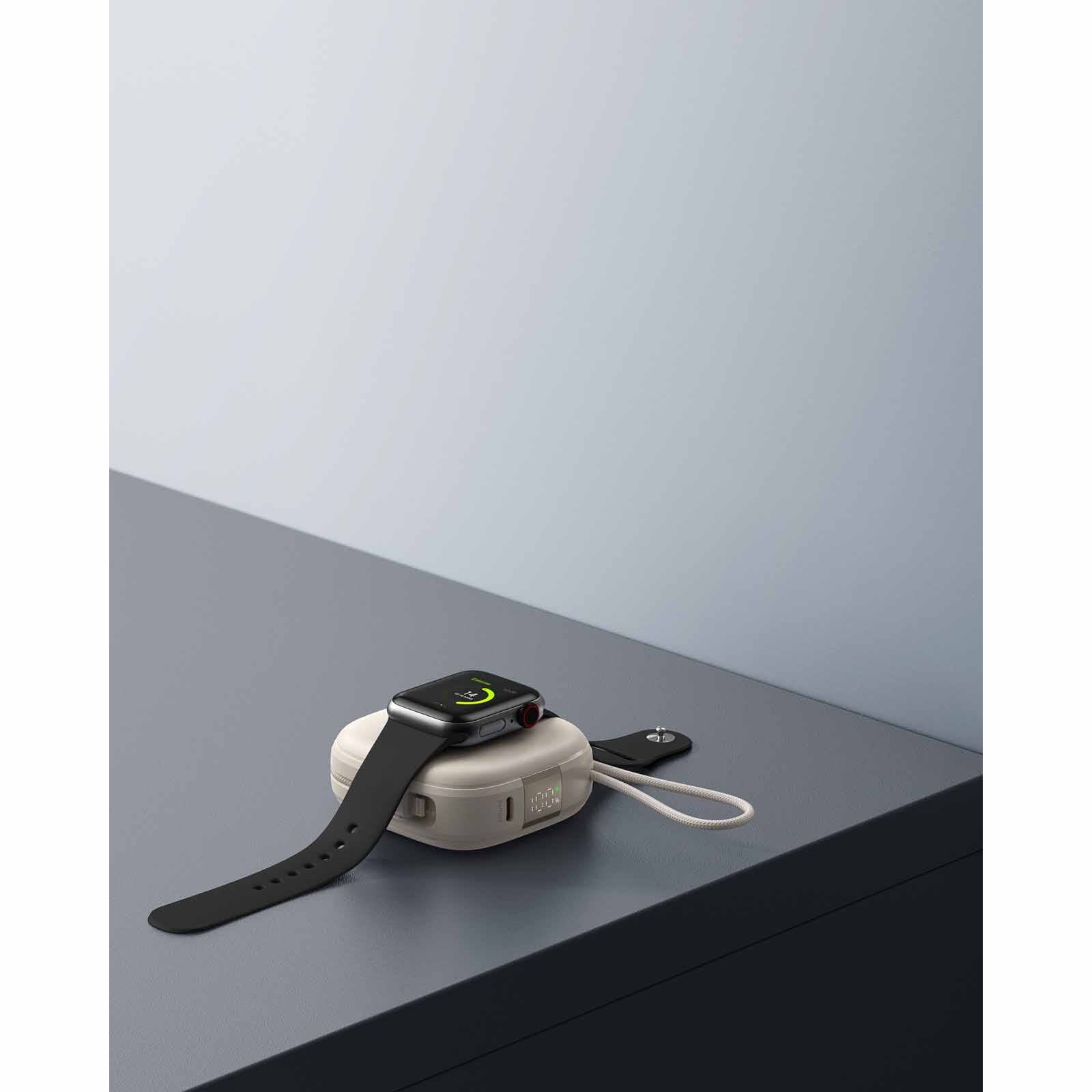 MAZER 10,000mah Qi2 Compatible 15w With Built-in Usb-c+lightning Cables, Apple Watch, Pd20w, Power Bank-cr M-MAGLINK18I-CR-image 9