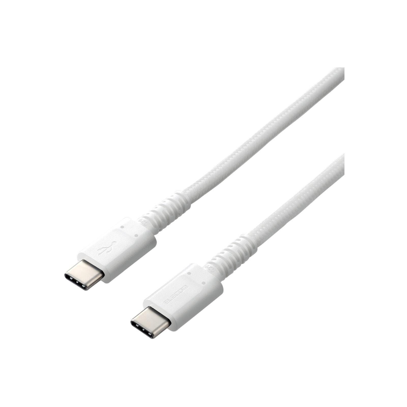 ELECOM Type C To C Cable 1.2m Pd Certified/white MPA-CCS12PNWH-image 2
