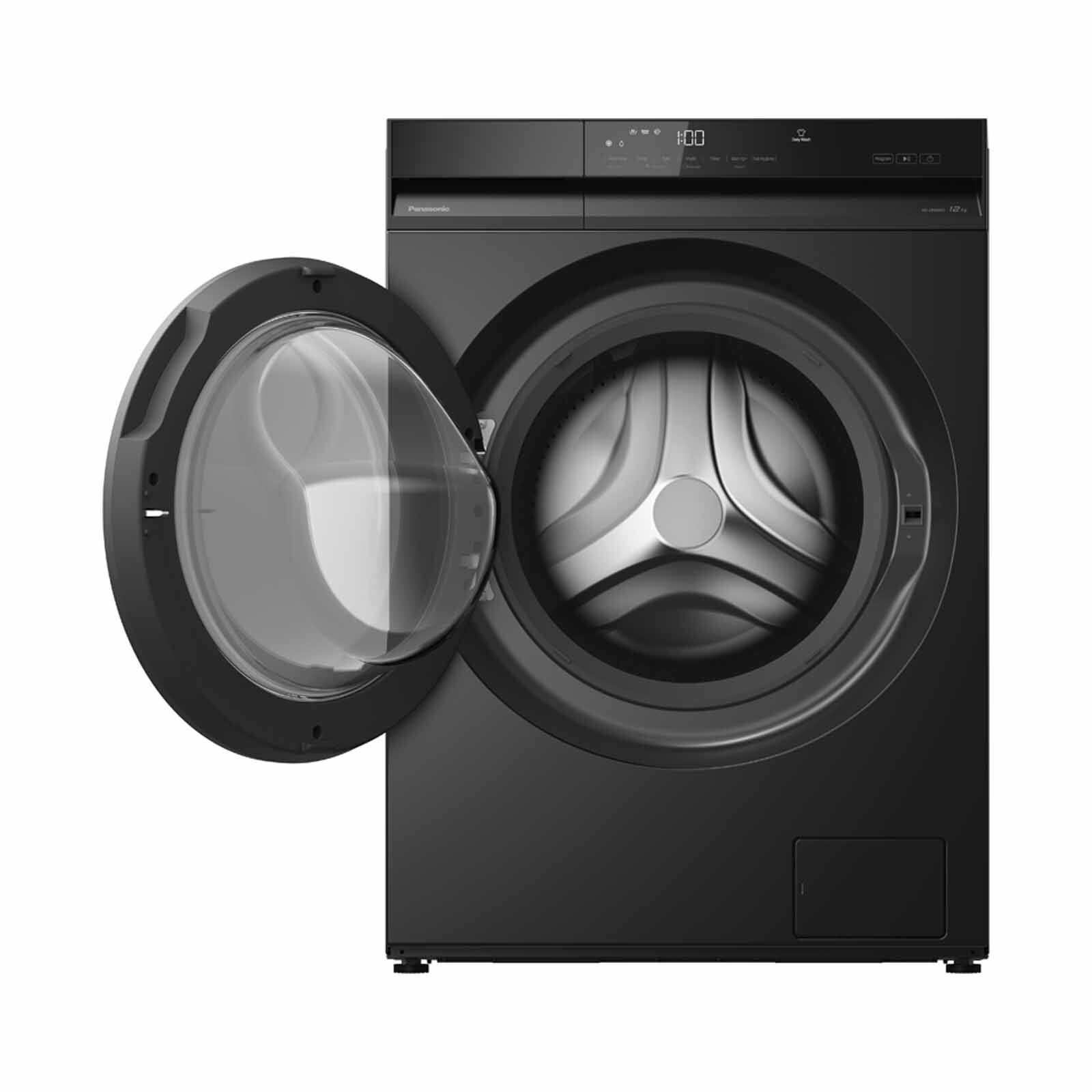 PANASONIC Smart Front Load Washer With Auto Clean - Black (12kg) NA-24VDW1BSG-image 2