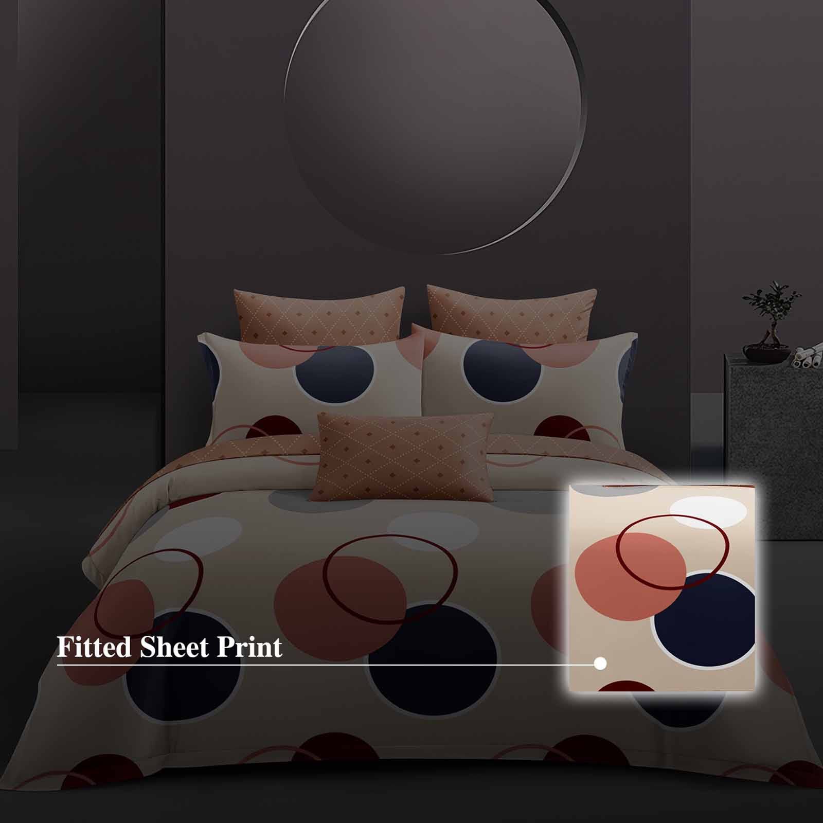 HILLCREST Hillcrest I 988tc Comfylux I Printed I Queen Fitted Sheet Set I Harmony ( Oe ) 6832 I Q I FS I HARMONY-image 4