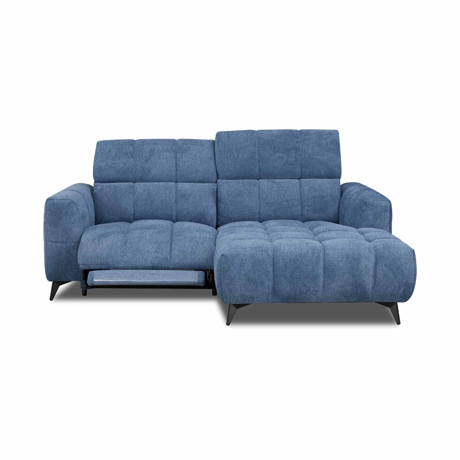 MUZE L Shaped Recliner (fab) Right Cat A Blue Fabric Sofa ANJA-image 2