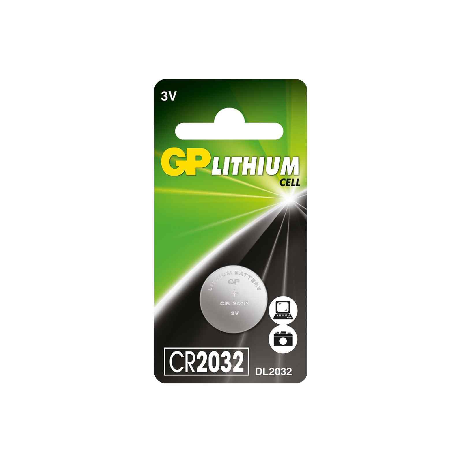 GP Lithium Cr2032 Battery(card Of 1) GPPBL2032185/GPPBL2032197 (NEW PKG)-image null