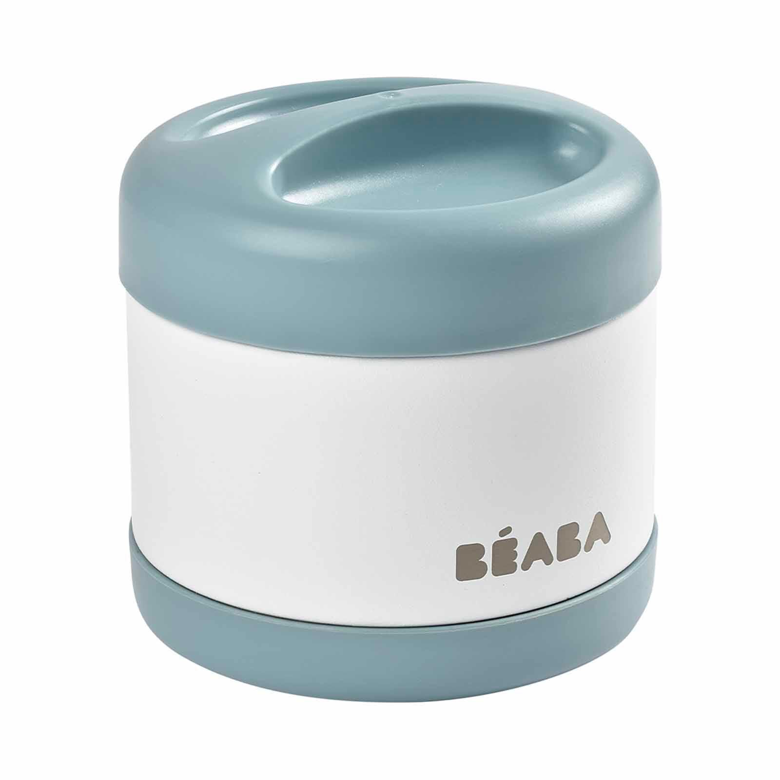 BEABA Food Container 500ml - Baltic Blue/white (online) STAINLESS STEEL-image 4