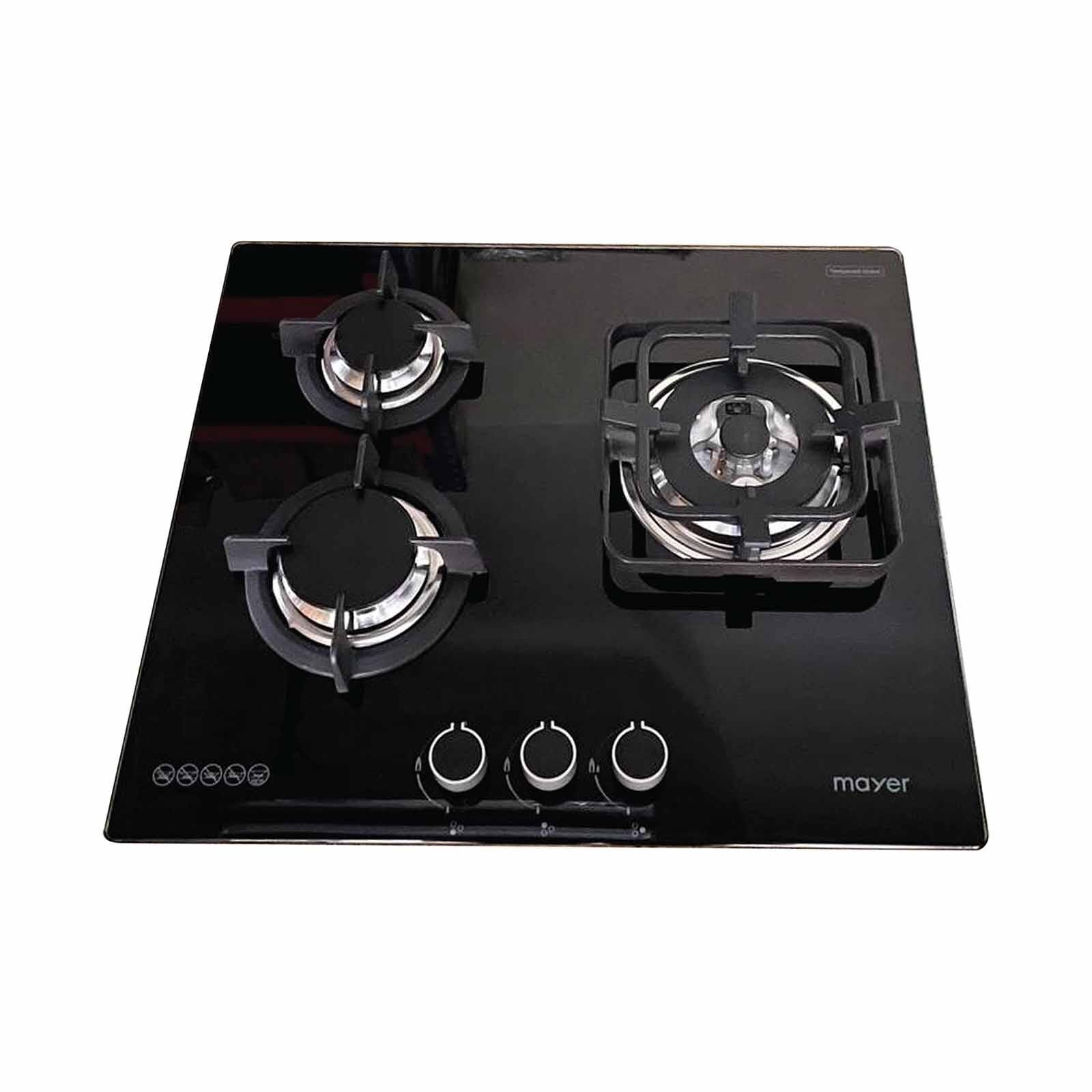 MAYER 60cm 3 Burner Glass Gas Hob (exclude Installation) MMGH633HI-image 3
