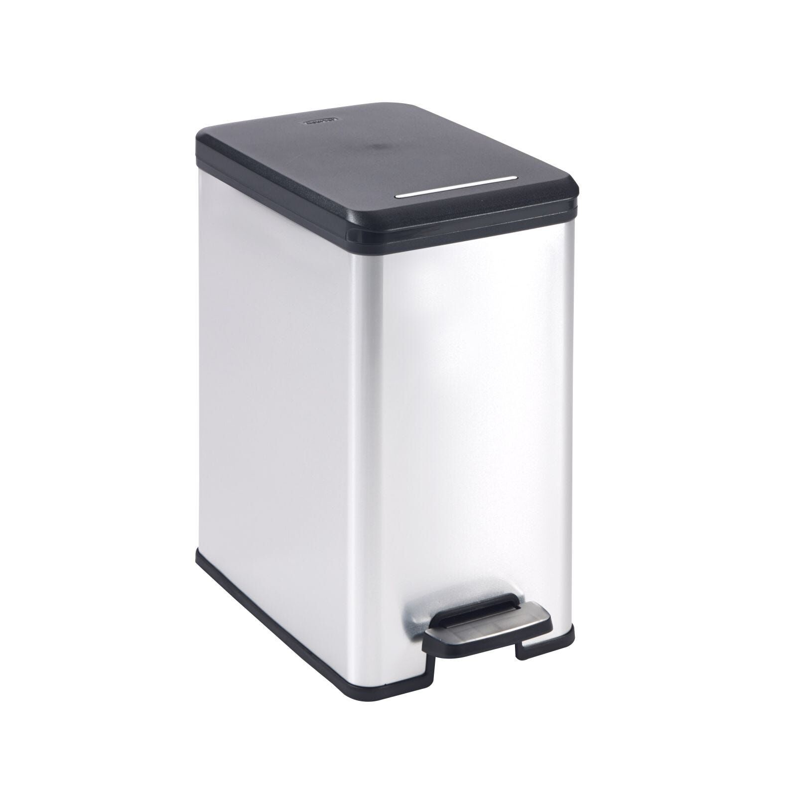 CURVER Slim Bin 25l Metallic 26(l) X 40(w) X46.5(h) Cm D-CV-80-8582-image null