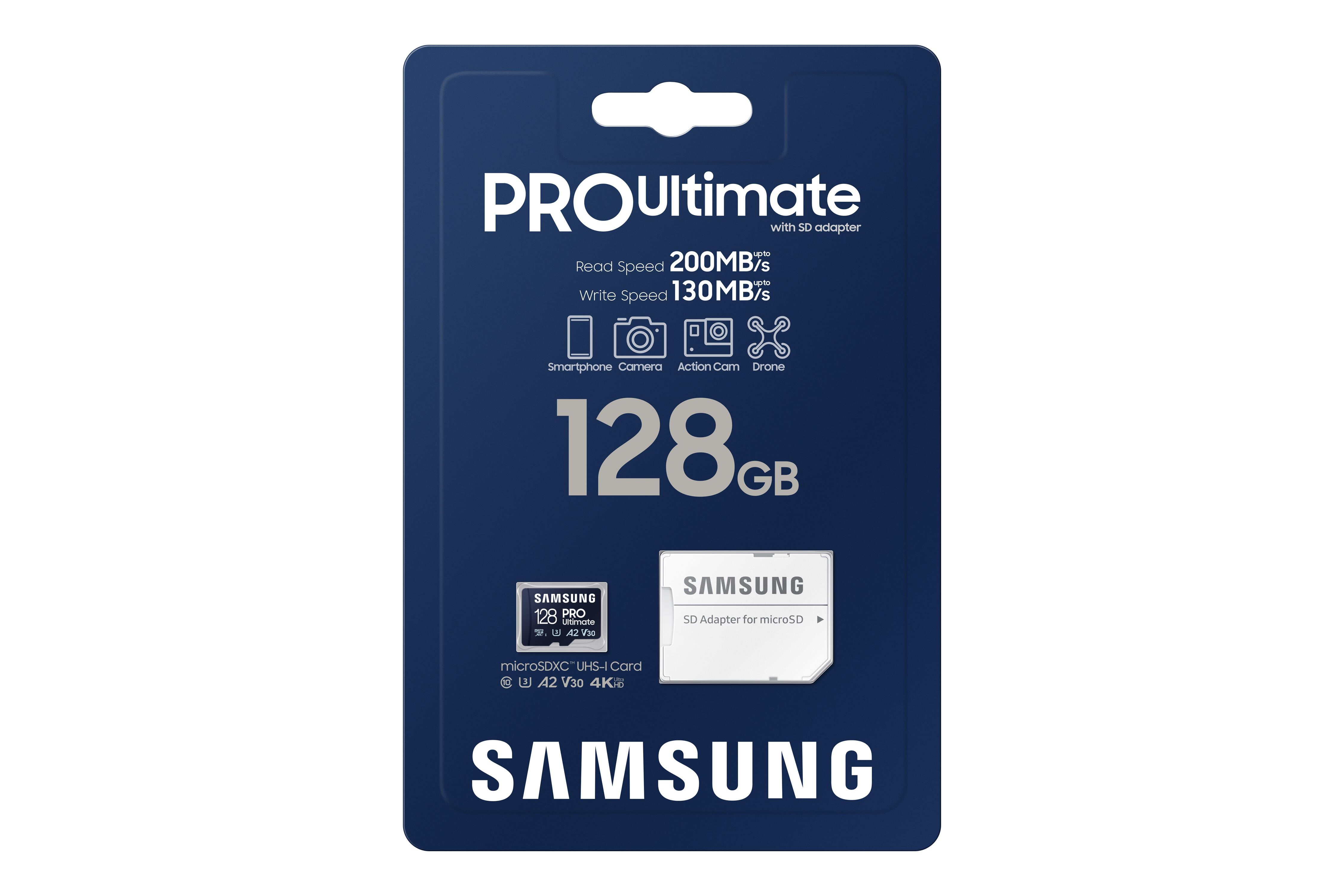 SAMSUNG Pro Ultimate 128gb 200/130mbs Microsd Card MB-MY128SA/WW-image 4