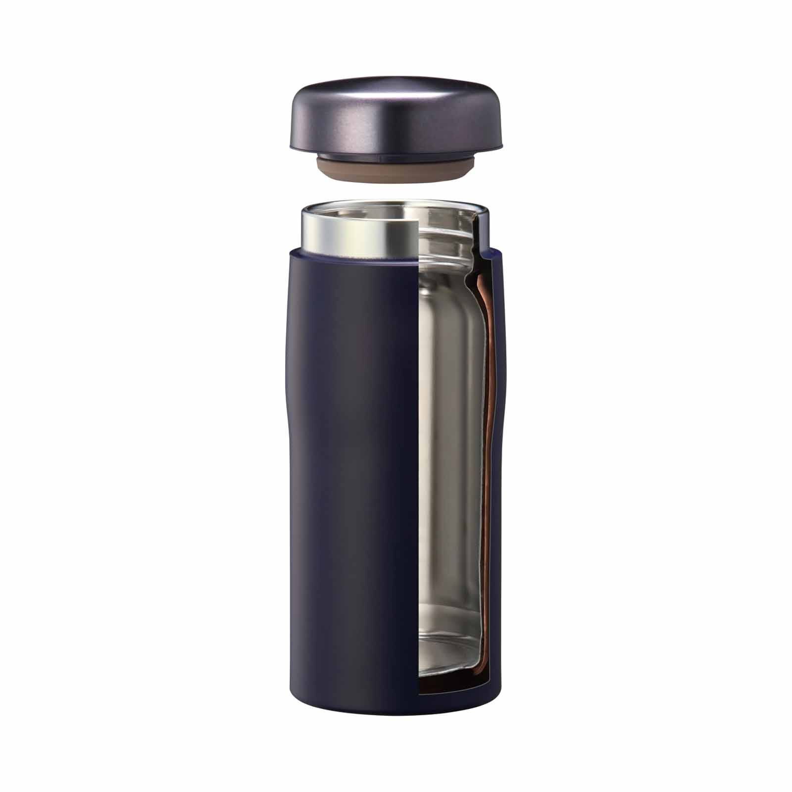 TIGER 360ml Vacuum Stainless Steel Bottle - Blue Black MJF-A036 (AF)-image 2
