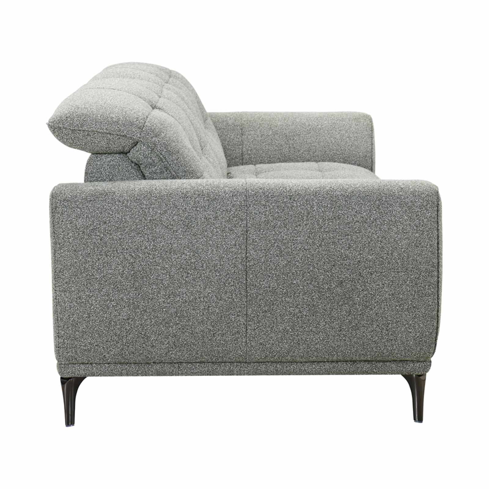 MUZE 3 Seater Pushback (fab) Green Fabric Sofa FERN-image 3
