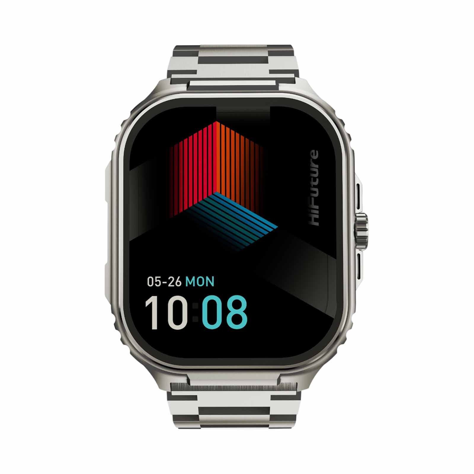 HIFUTURE Ultra3 Pro - Silver Bluetooth Smartwatch With Heart Rate Function HSSW7SL-image 1