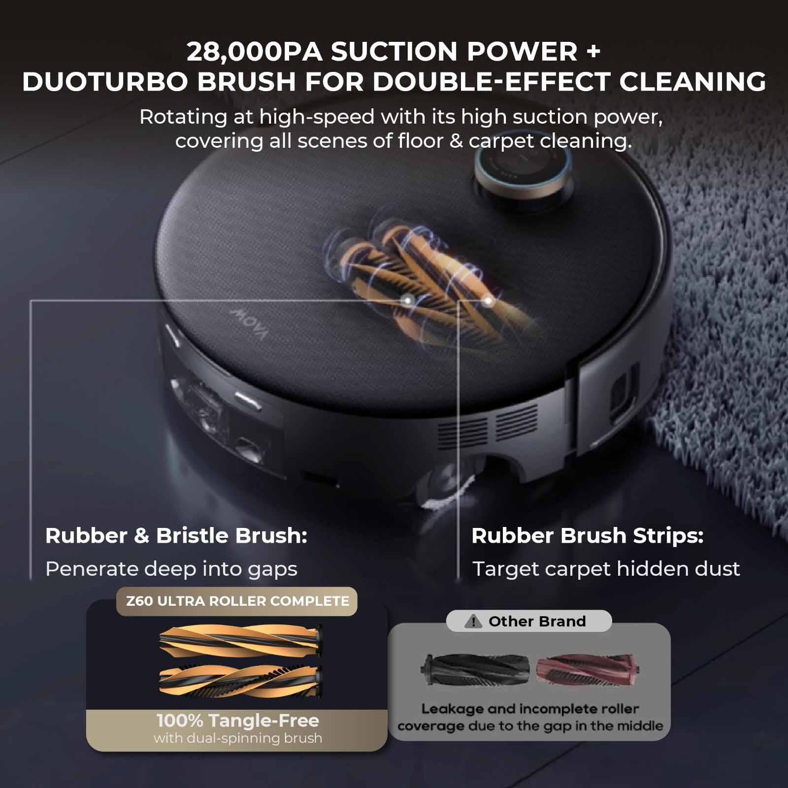 MOVA Z60 Ultra Roller Complete Robot Vacuum Cleaner MV-Z60ULRLCOM-BK-image 11