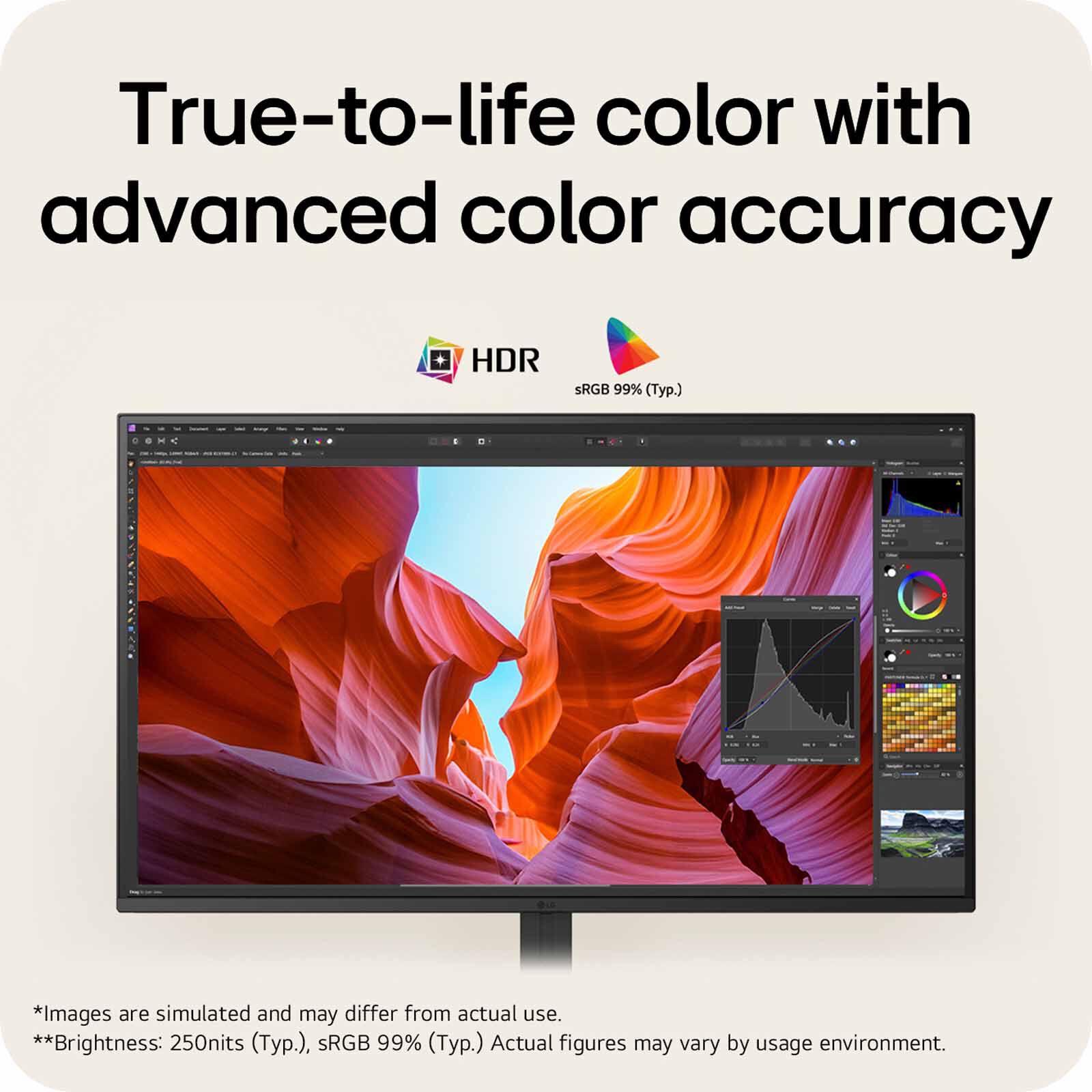LG 31.5in 4k Uhd Va Display With Usb Type-c 65w Power Delivery Monitor 32U720B-B-image 10