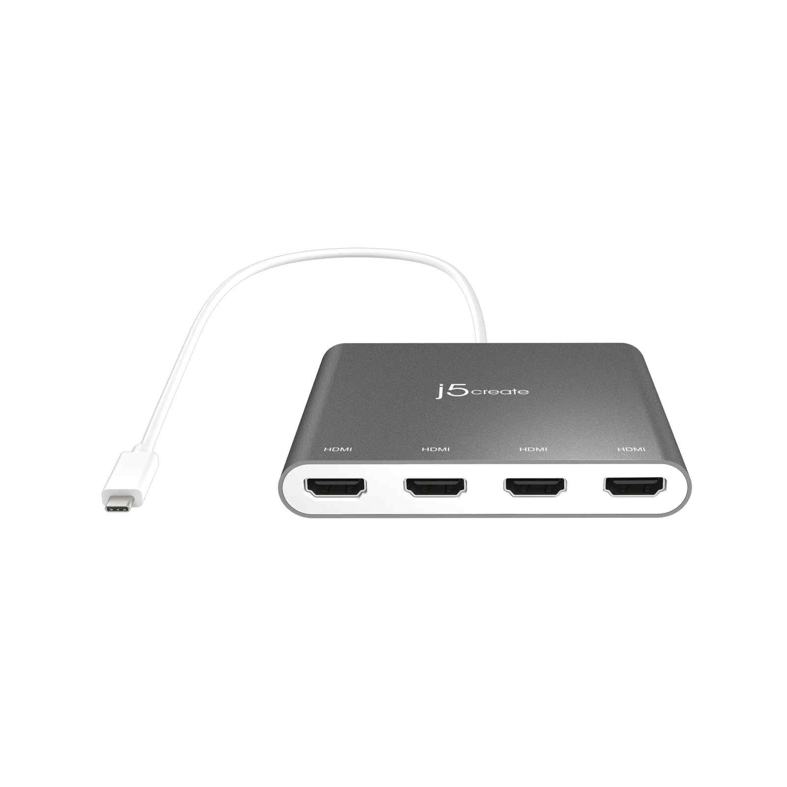 J5CREATE Usb-c To 4-port Hdmi Multi-monitor Adapter JCA366-image 2