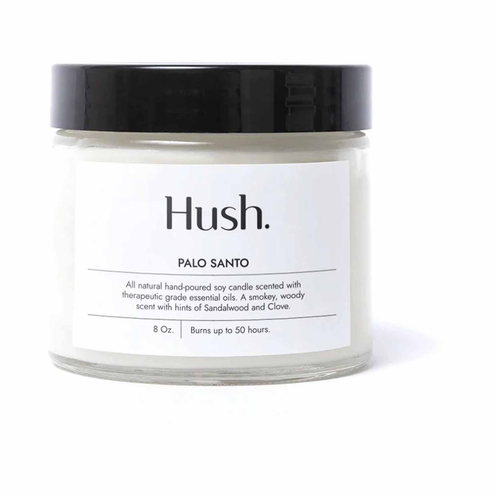 HUSH CANDL Candle - 8oz PALO SANTO-image 1