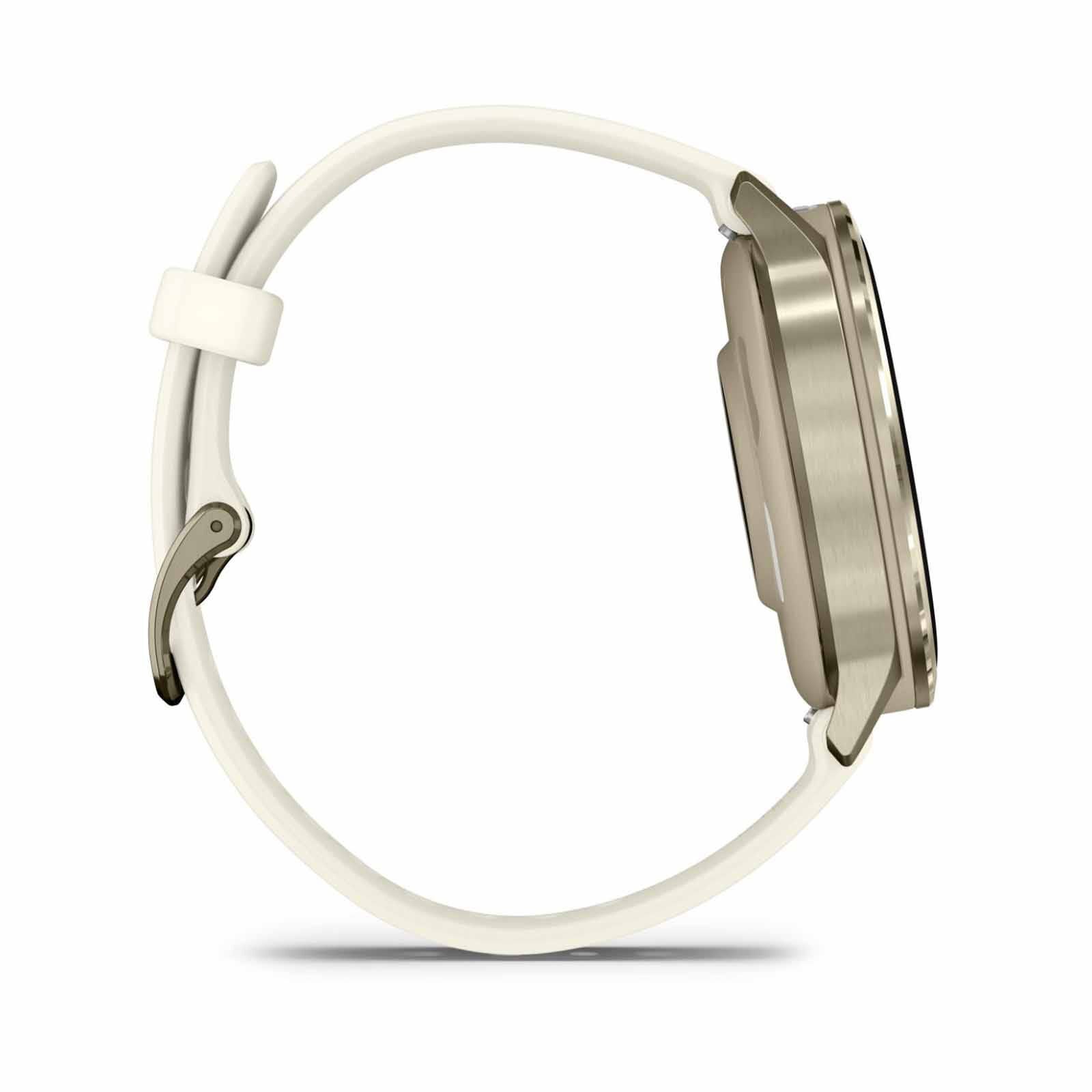 GARMIN Venu 4 - 41mm Lunar Gold With Bone Silicone Band GM-010-03013-40-image 4