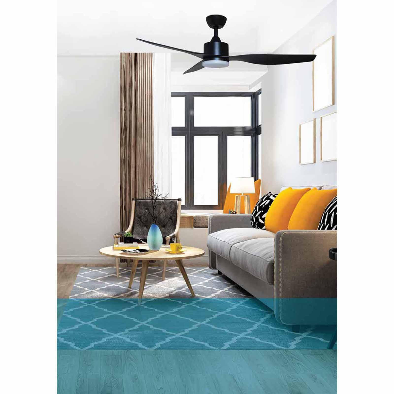 FANZTEC 45 In Dc Ceiling Fan With Led Light (matt Black) AIRMASTER 45" MATT BLACK-image 2