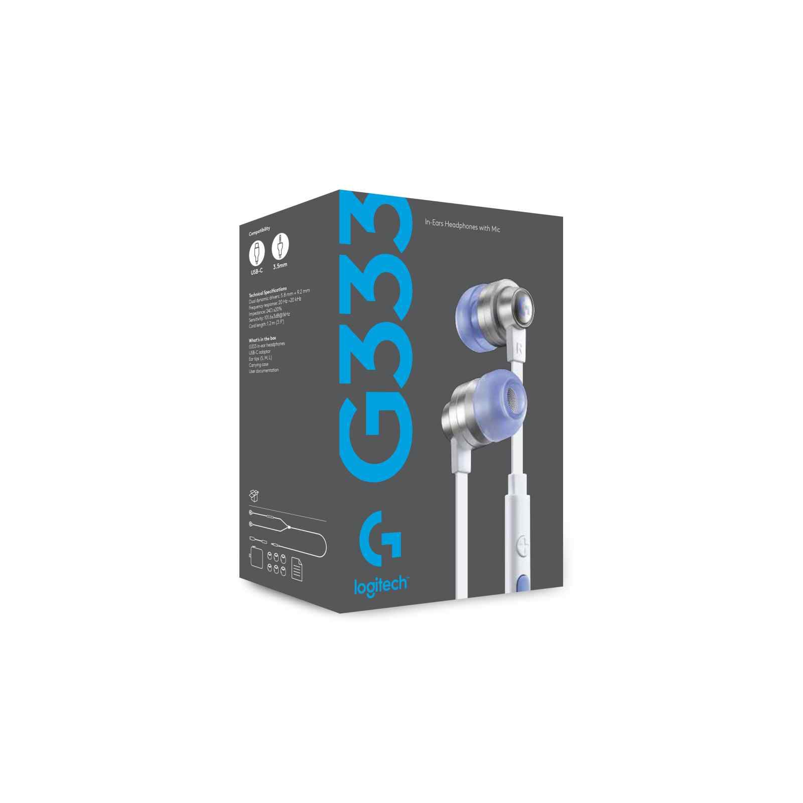 LOGITECH G333 Wired In-ear Headphone White 981-000931-image 4