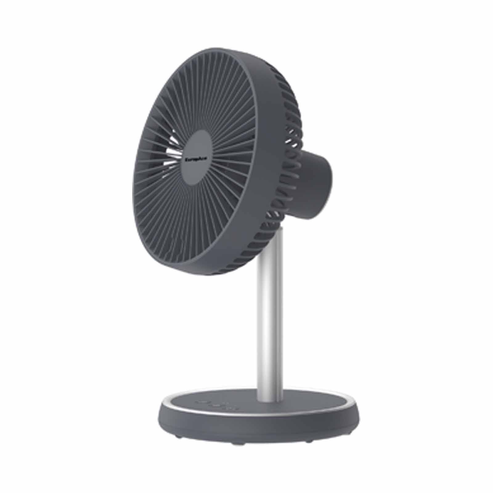 EUROPACE 7 In Rechargeable Dc Fan With Adjustable Height -grey EUF3753DGY-image 1