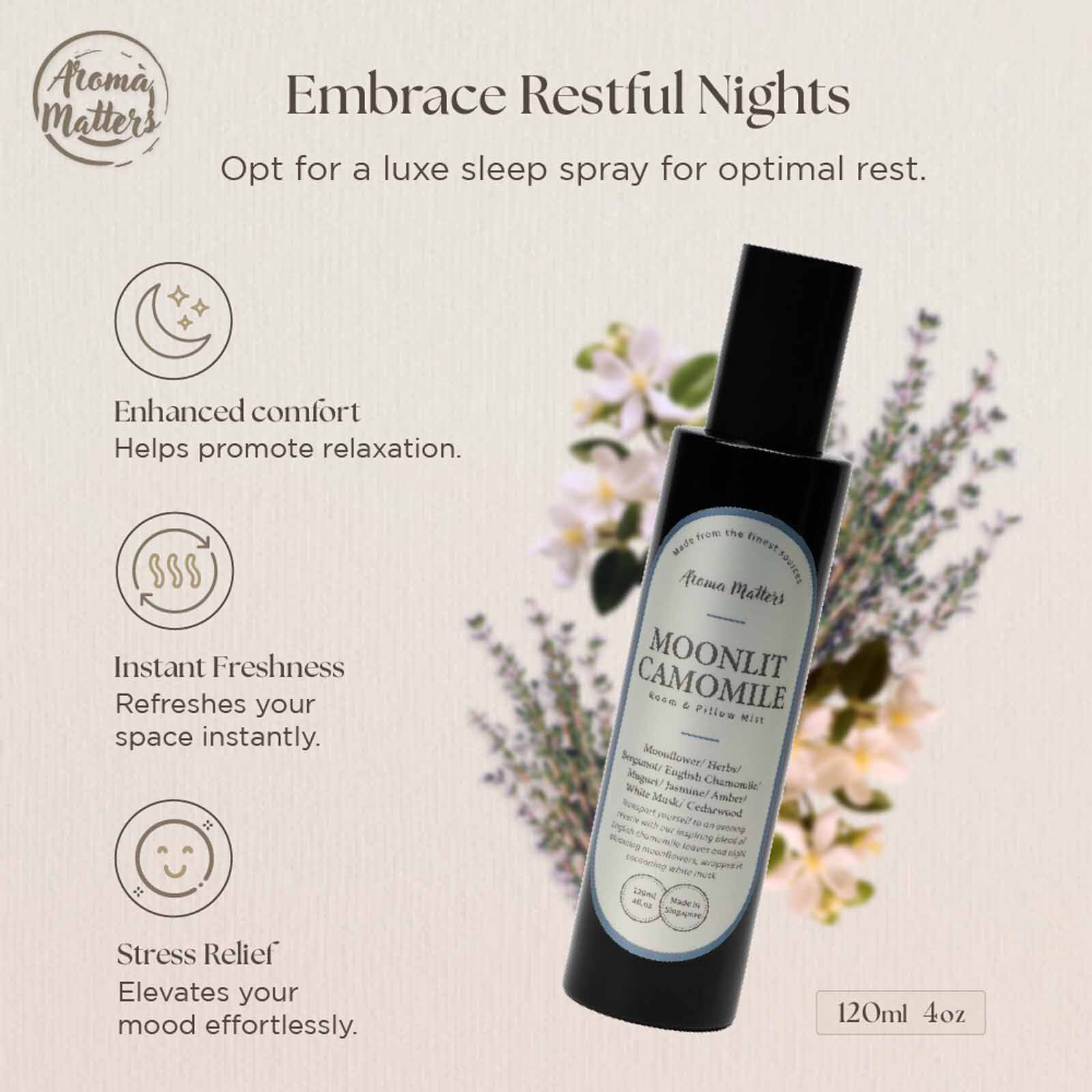 AROMA MATT Room & Pillow Mist - Moonlit RS_MOONLIT-image 3