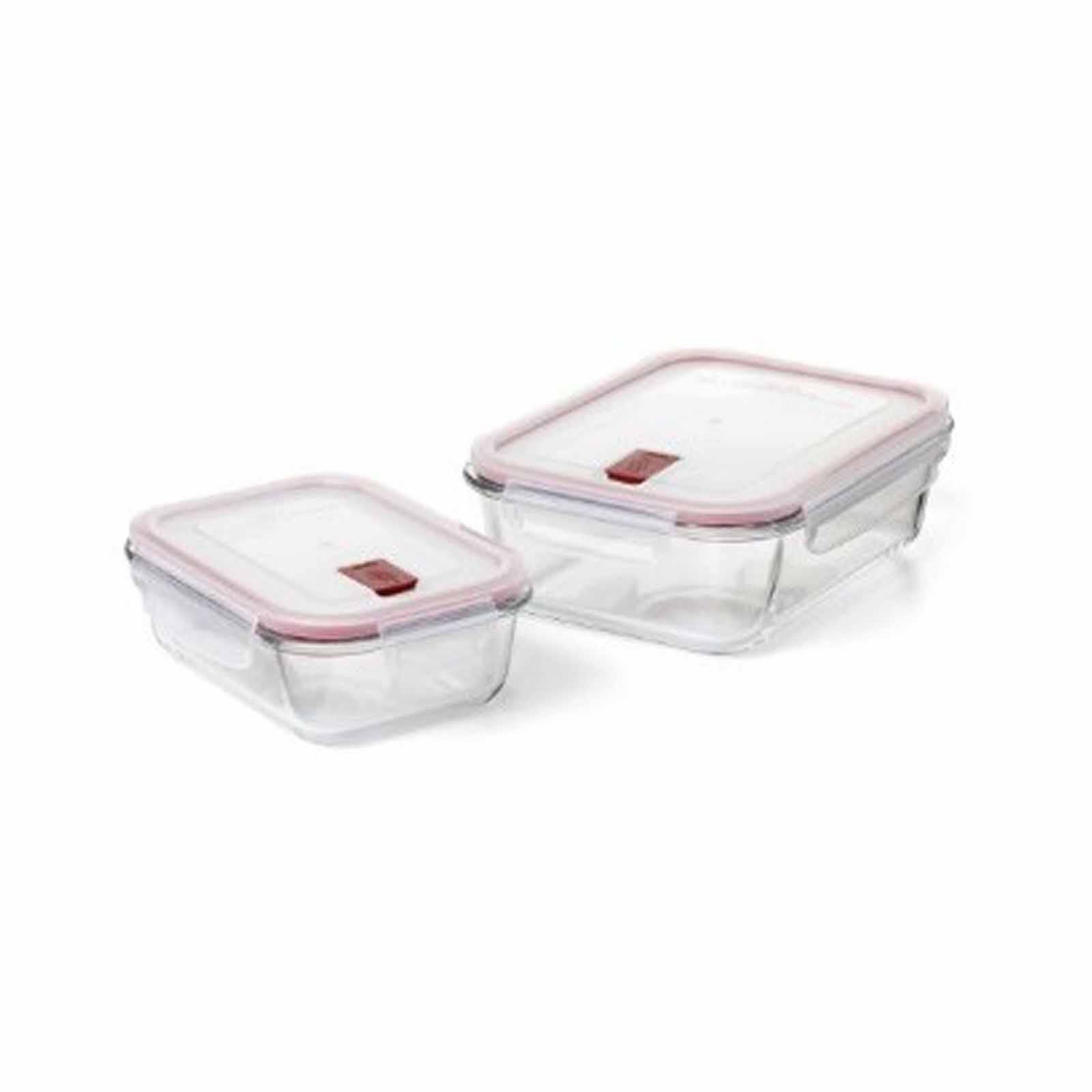 TATAY Set Hermetic Glass Cont. 0.37l+1.1l Red T1907.00