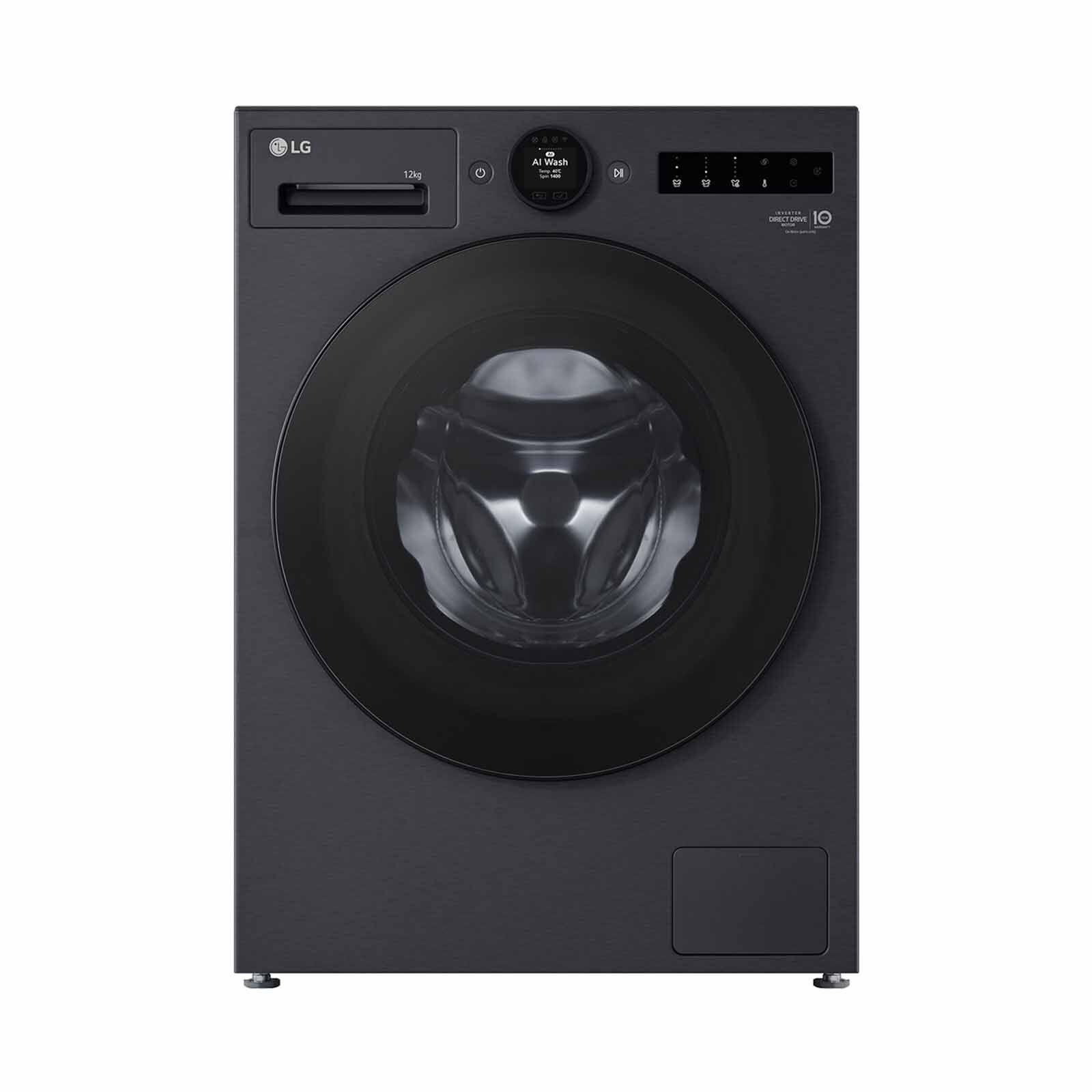 LG Fron Load Washer - Matt Black (12kg) FX1412S2KA