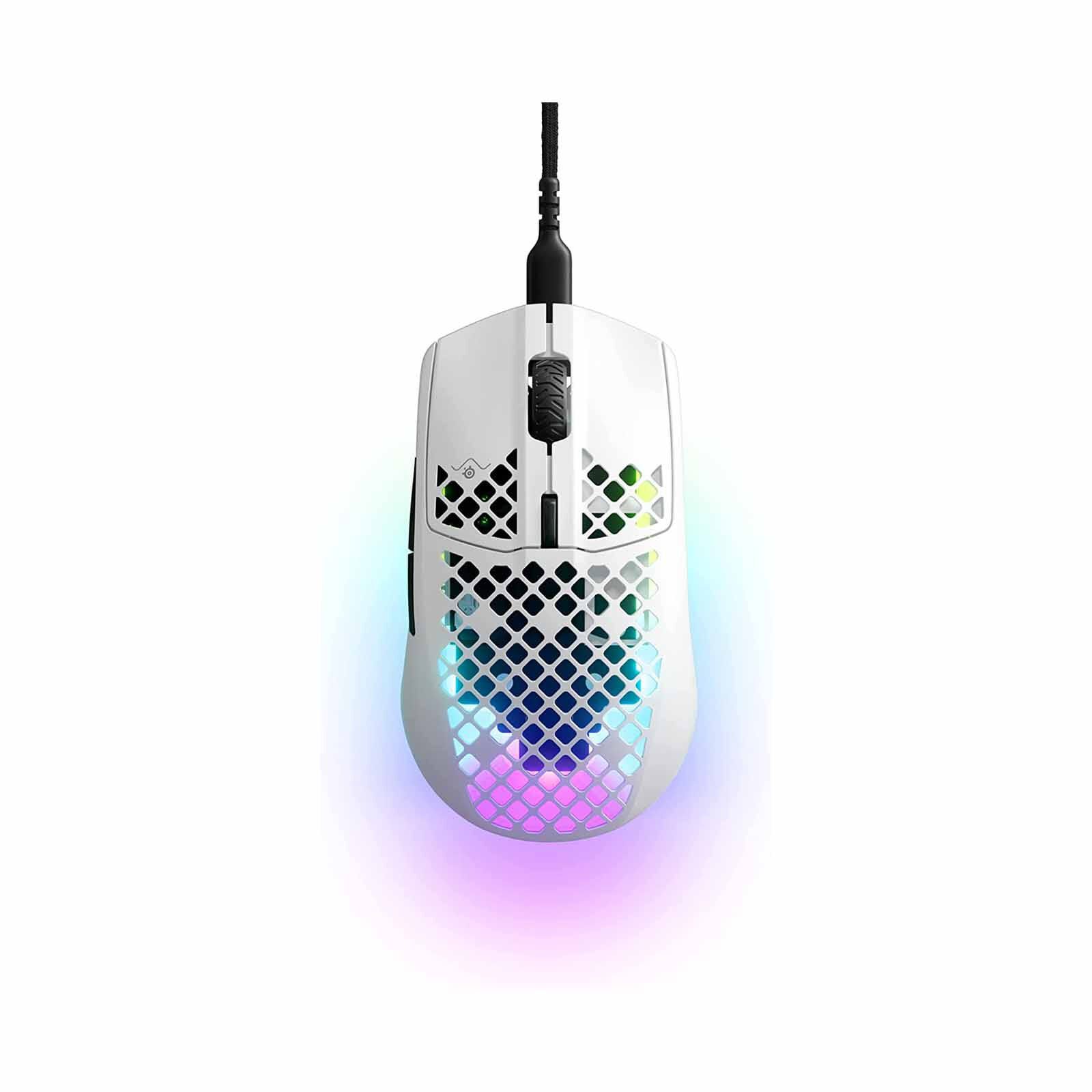 STEELSERIE Wired, Light Weight Gaming Mouse AEROX 3 WIRED SNOW