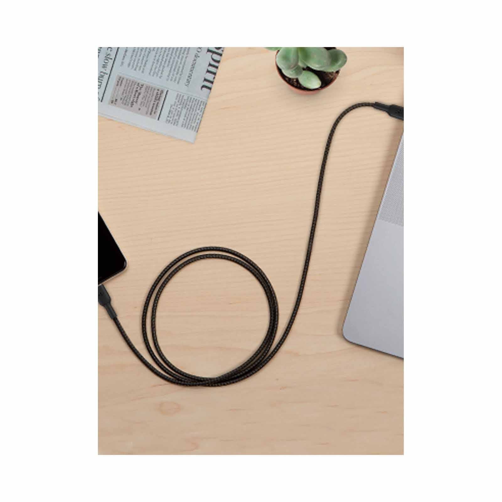 BELKIN Boostcharge Braided Usb-c To Usb-c Cable 60w 1m Black CAB004BT1MBK-image 5