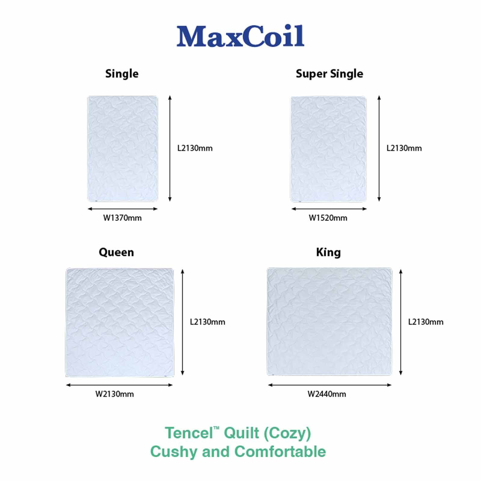 MAXCOIL Super Single Size Cozy Tencel&trade; Quilt (160gsm) CLASSIC BEDDING TENCEL QUILT - COZY-image 3