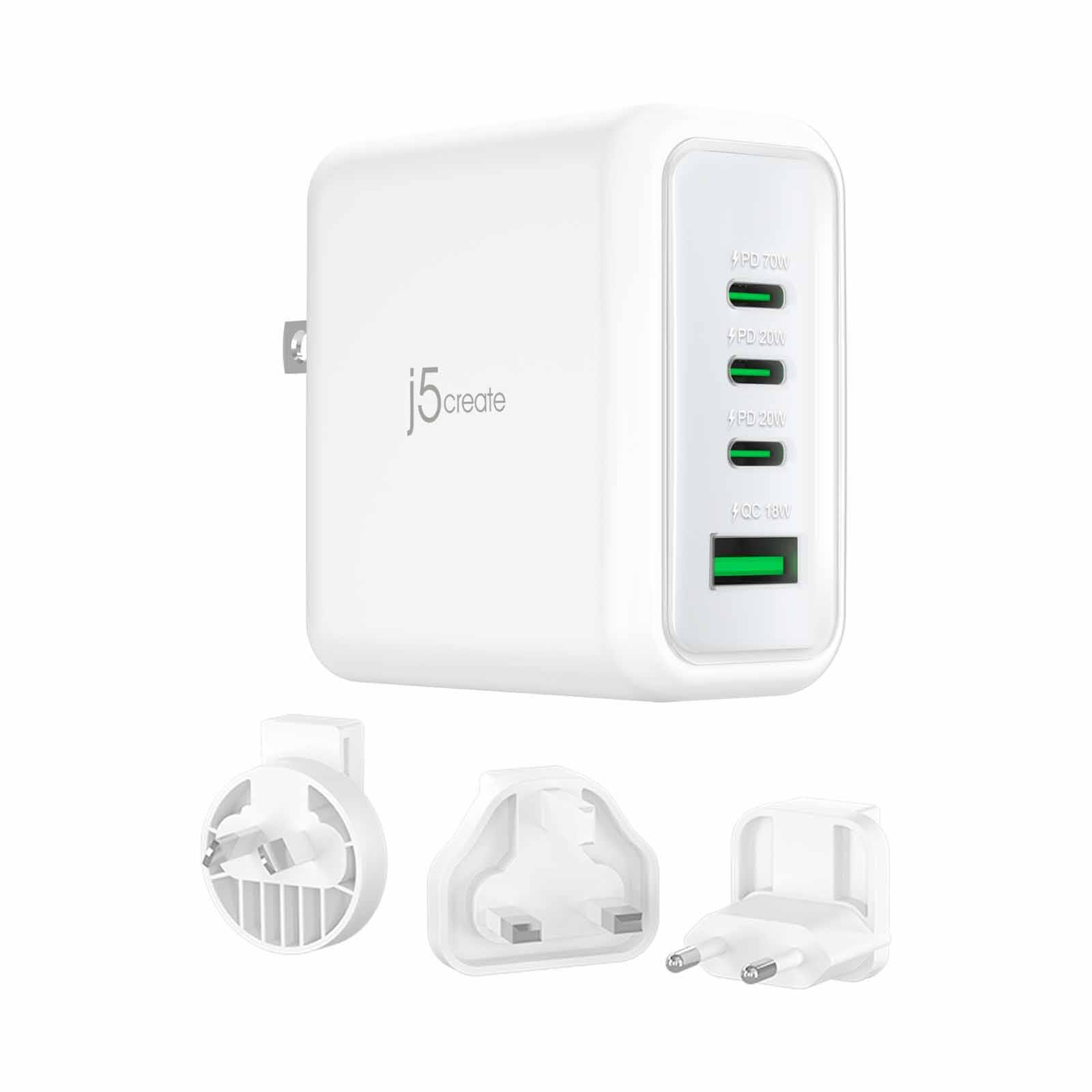 J5CREATE 70w Gan Usb-c 4-port Charger JUP4370F-image 6