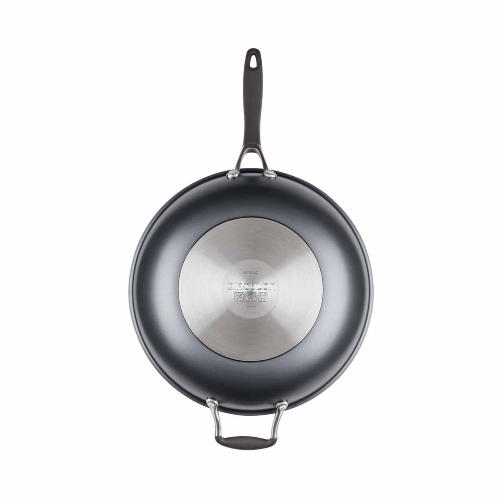 CIRCULON Scratchdefense A1 Nonstick 32cm Stirfry Pan With Helper Handle 81829-image 3