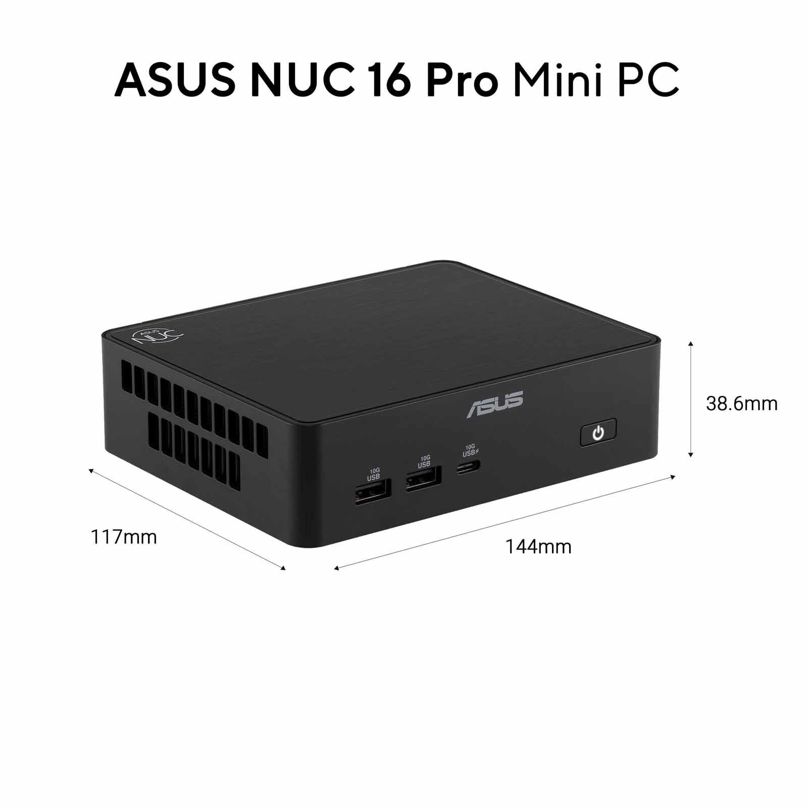 ASUS Nuc 16 C3-304 16gb 512gb Ssd Intel Graphics Black RNUC16WCKC3073C3-image 6