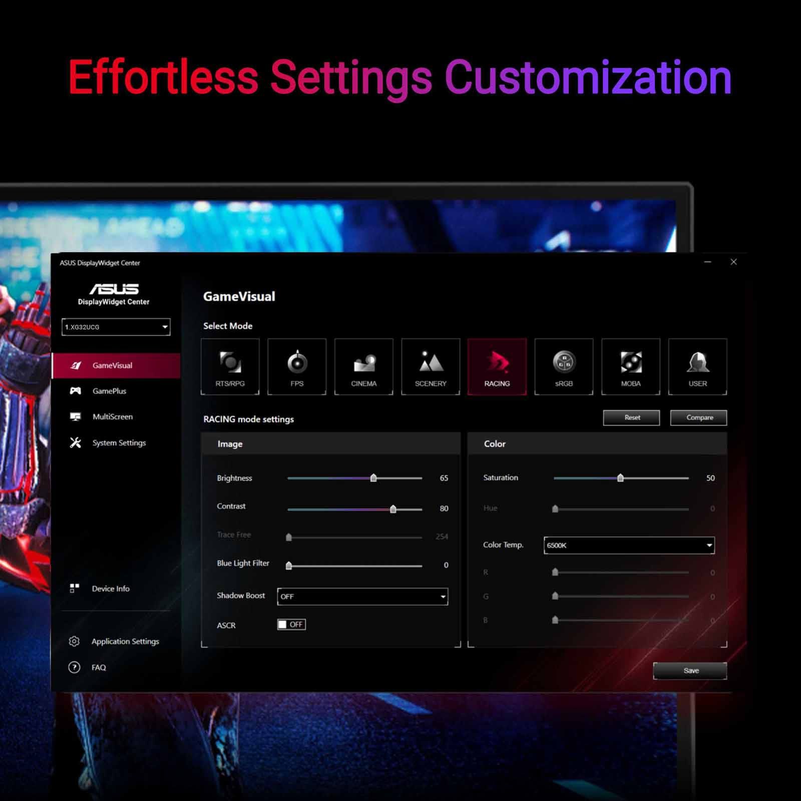 ASUS 31.5in Rog Strix 4k 160hz Gaming Monitor XG32UCG-image 8
