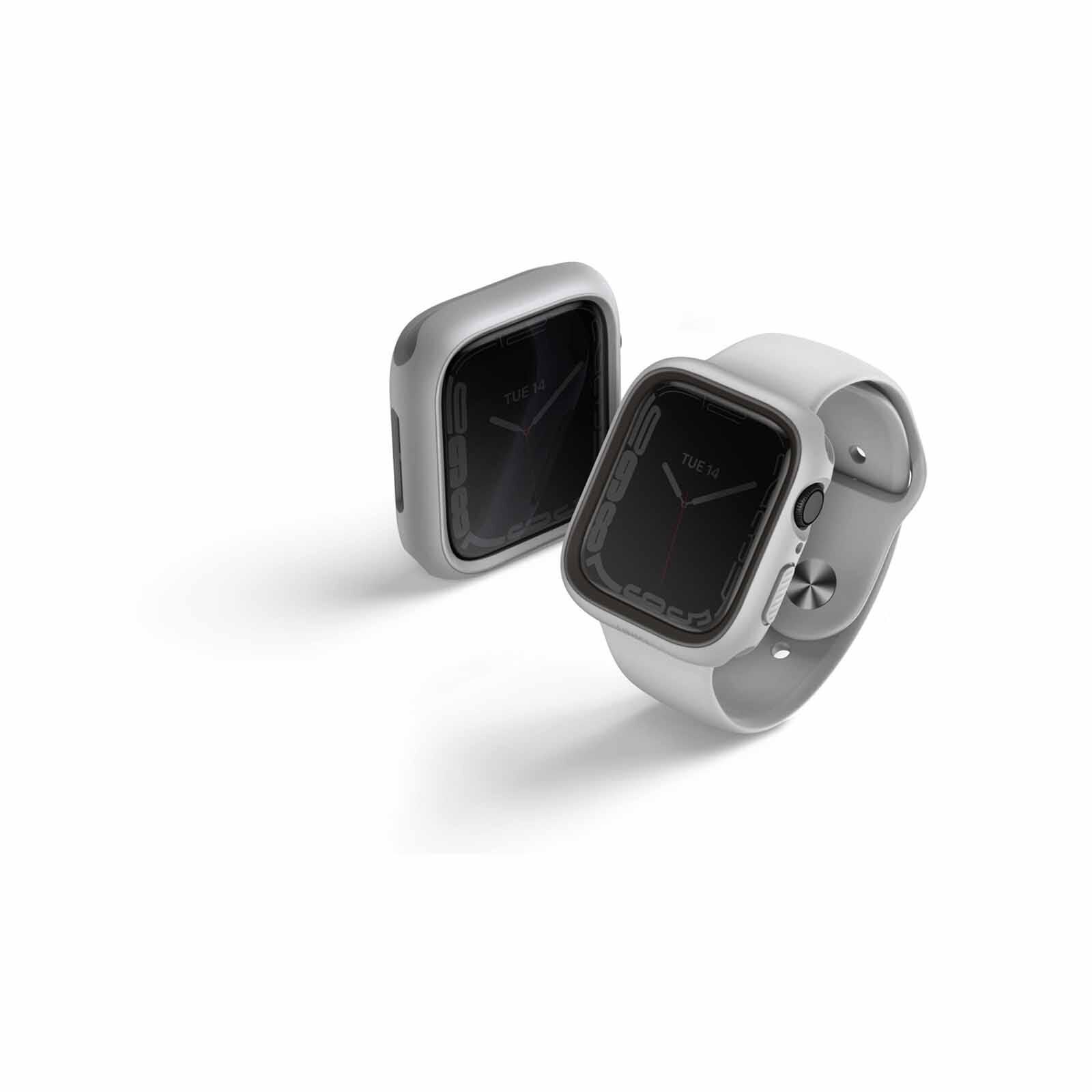 UNIQ Moduo Apple Watch Case With Interchangeable Pc Bezel 45/44mm - Chalk (chalk/stone Grey) UNIQ-45MM-MDCHSGRY-image 3