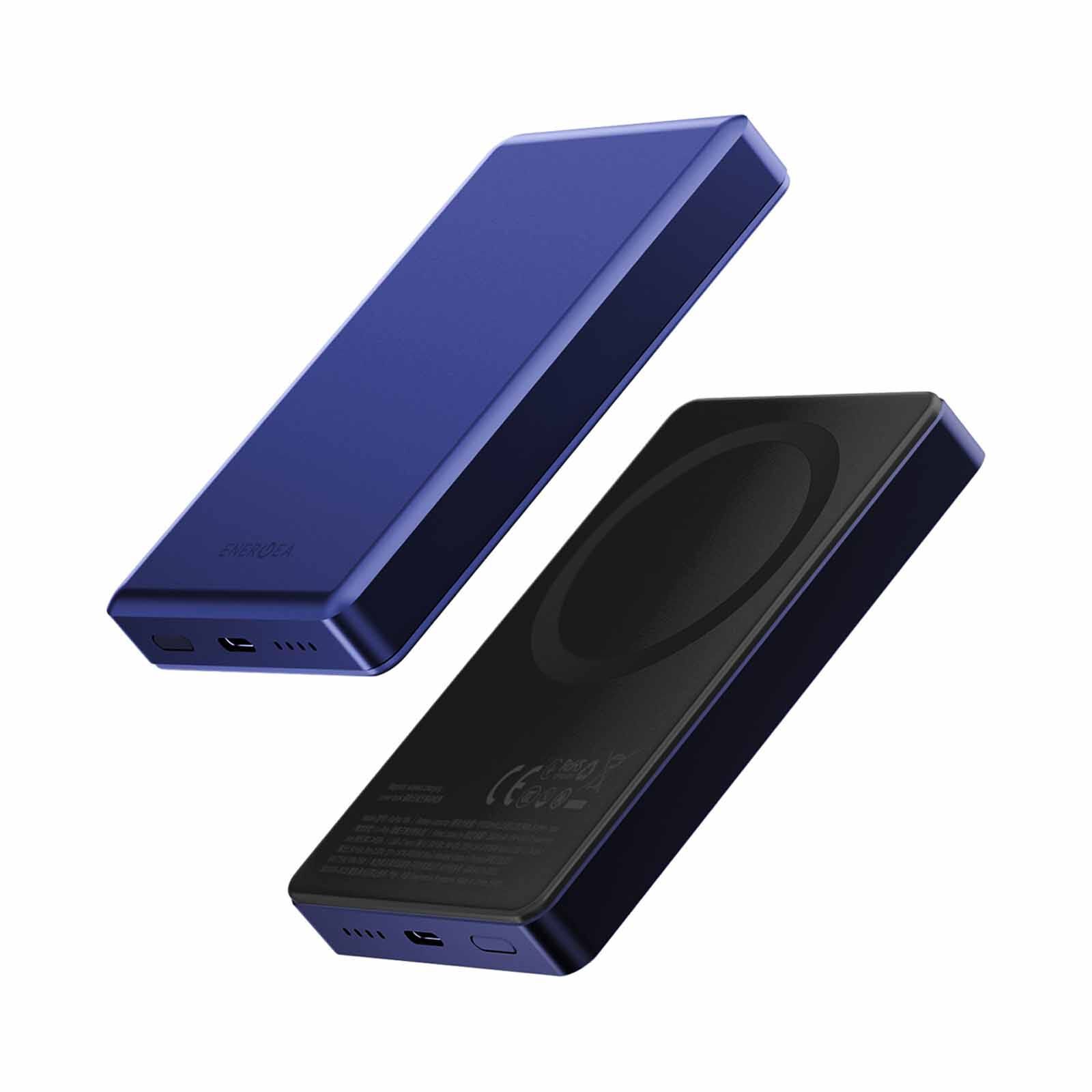 ENERGEA Alupac 10k 3c, 10000mah Ultra Light Aluminium Magsafe Compatible Powerbank - Indigo Blue AP-10KQH-BLU-3C-image 1