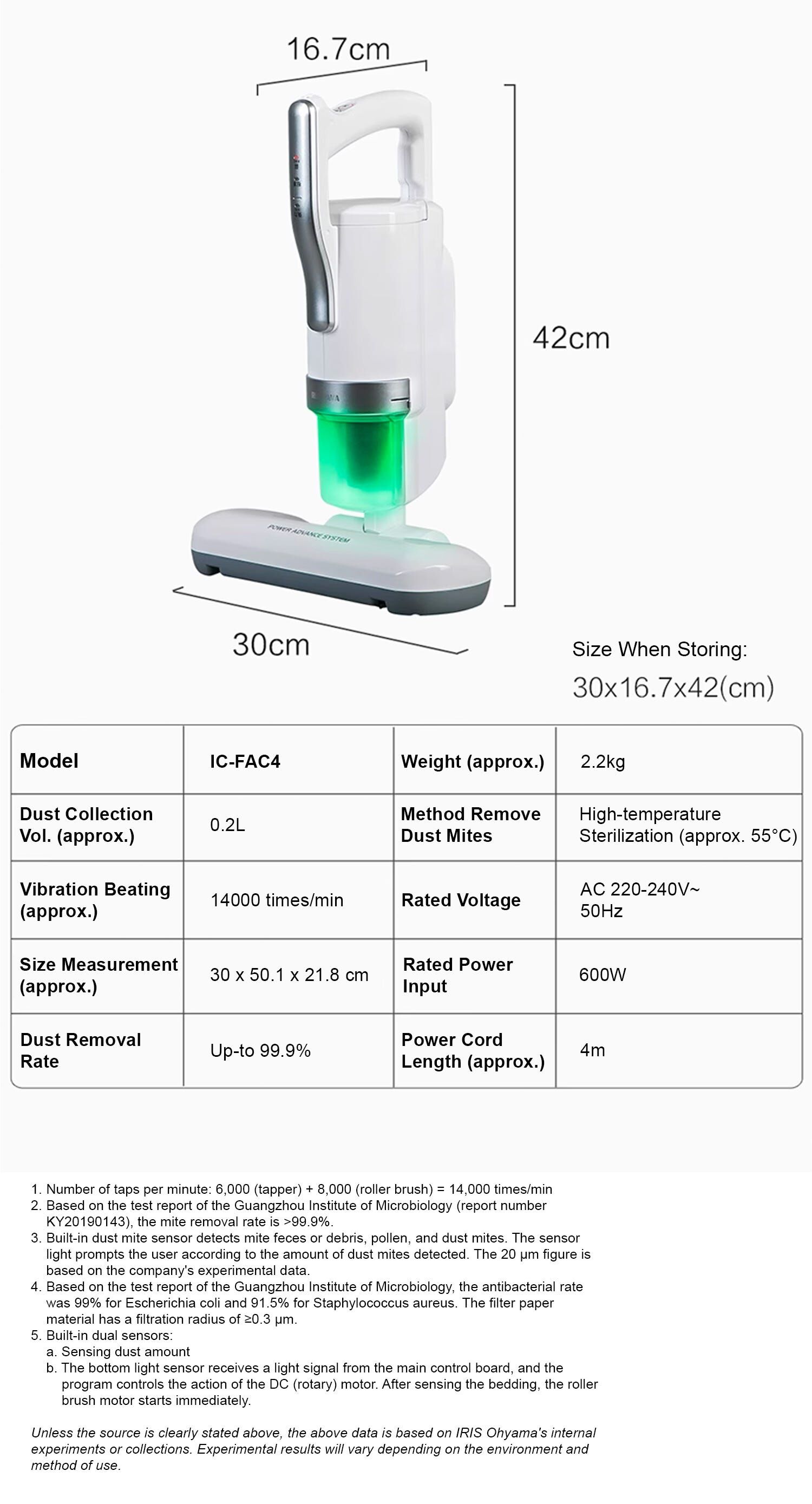 IRIS OHYAM Mattress Cleaner 14000 Beats IC-FAC4 SV-image 19