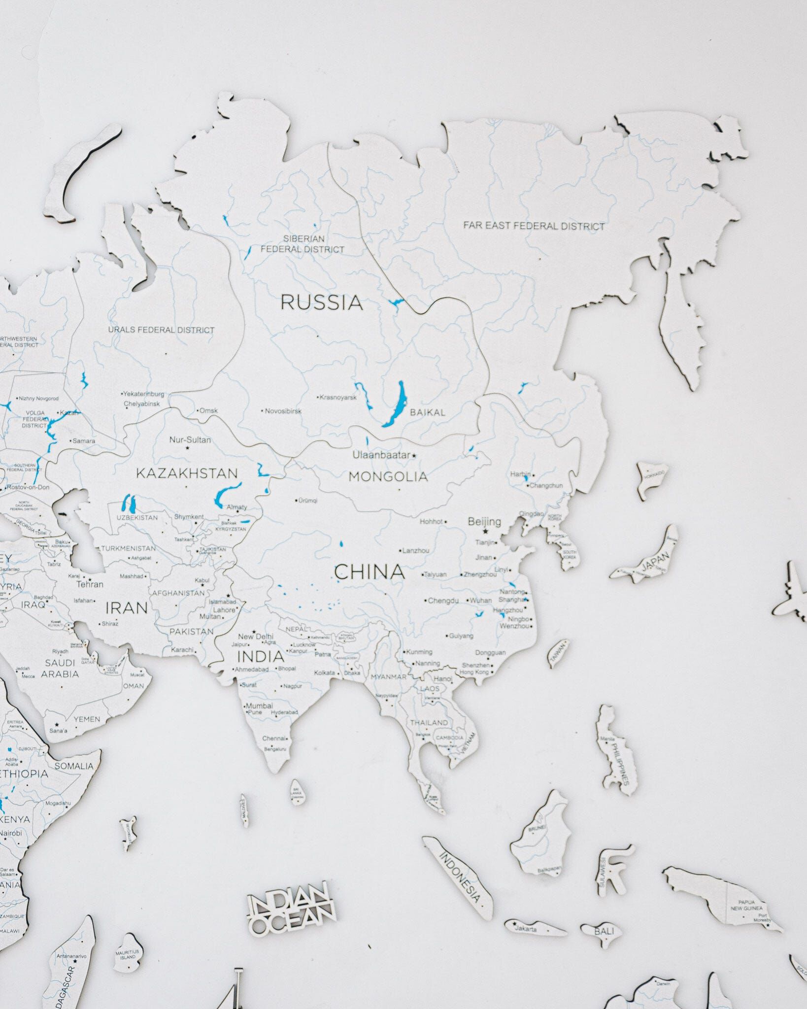 2d Wooden World Map White S ENJOY THE WOOD-image 6