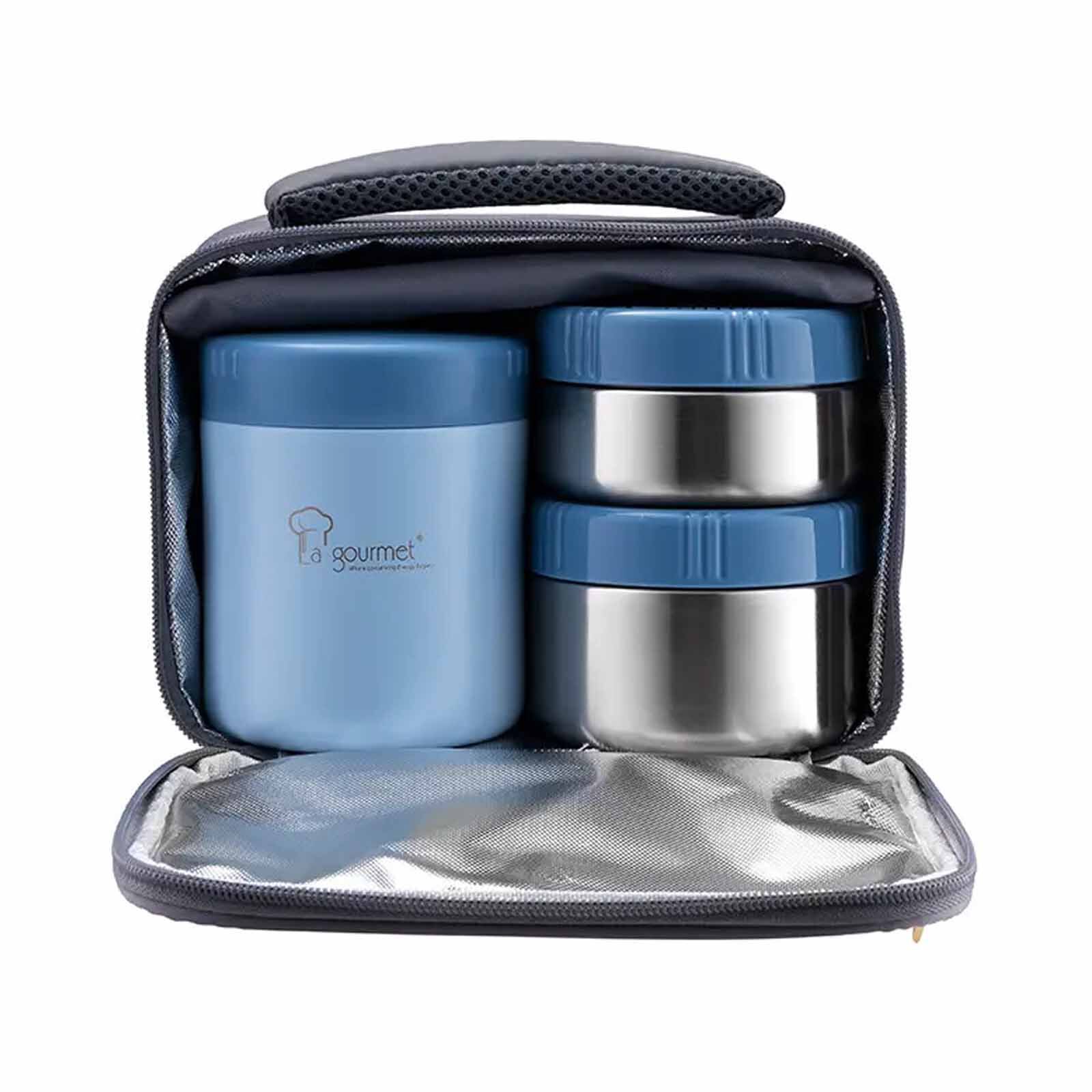 LA GOURMET Autumn Lunch Box Set - Blue LGATN436399