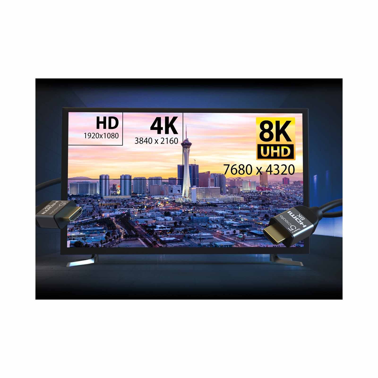 J5CREATE Ultra High Speed 8k Uhd Hdmi Cable (1m) JDC53L10-image 4