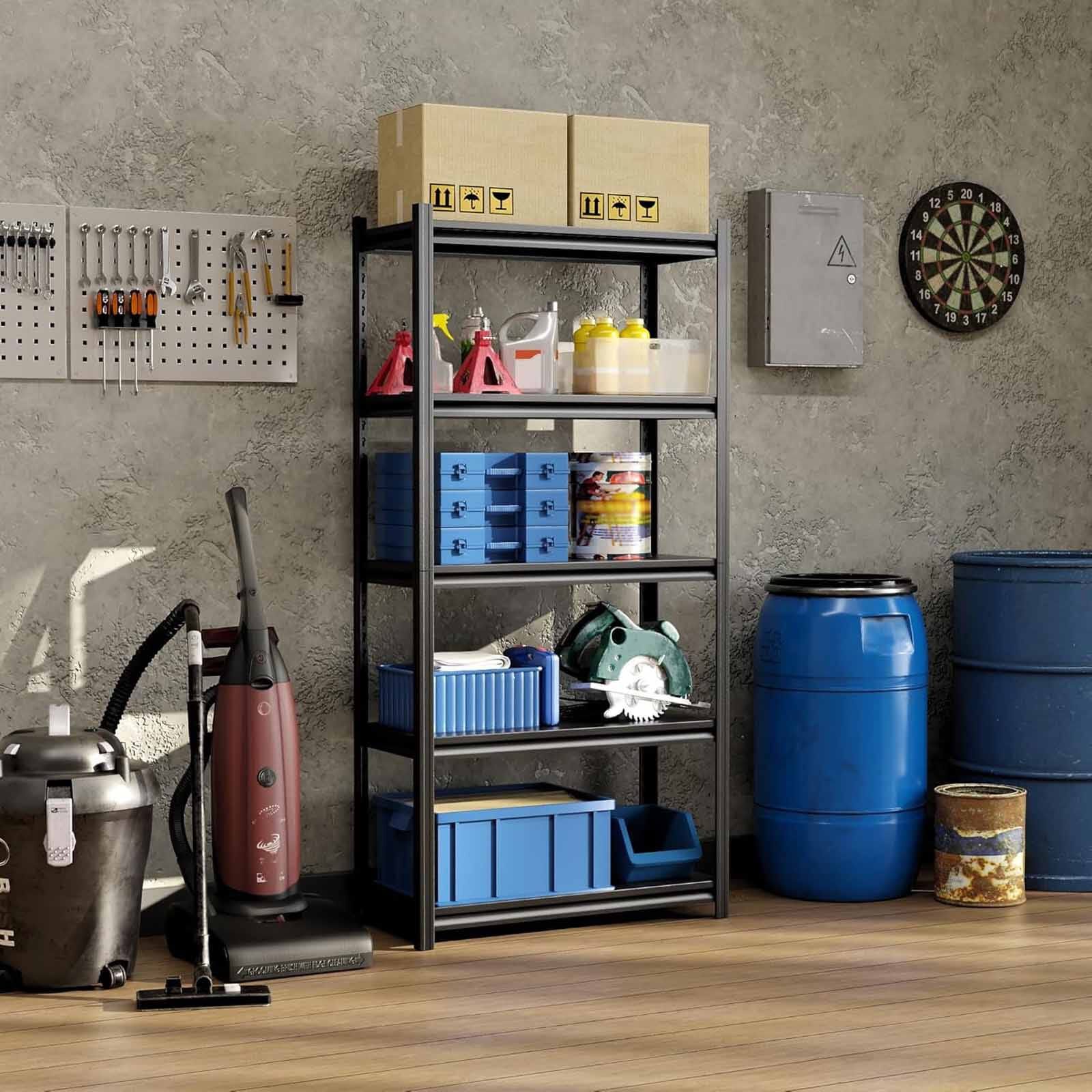 STEELCRAFT Steelmax 5 Tier Shelving Rack Black90 X 40 X 183 H Cm STEELMAX-image 3