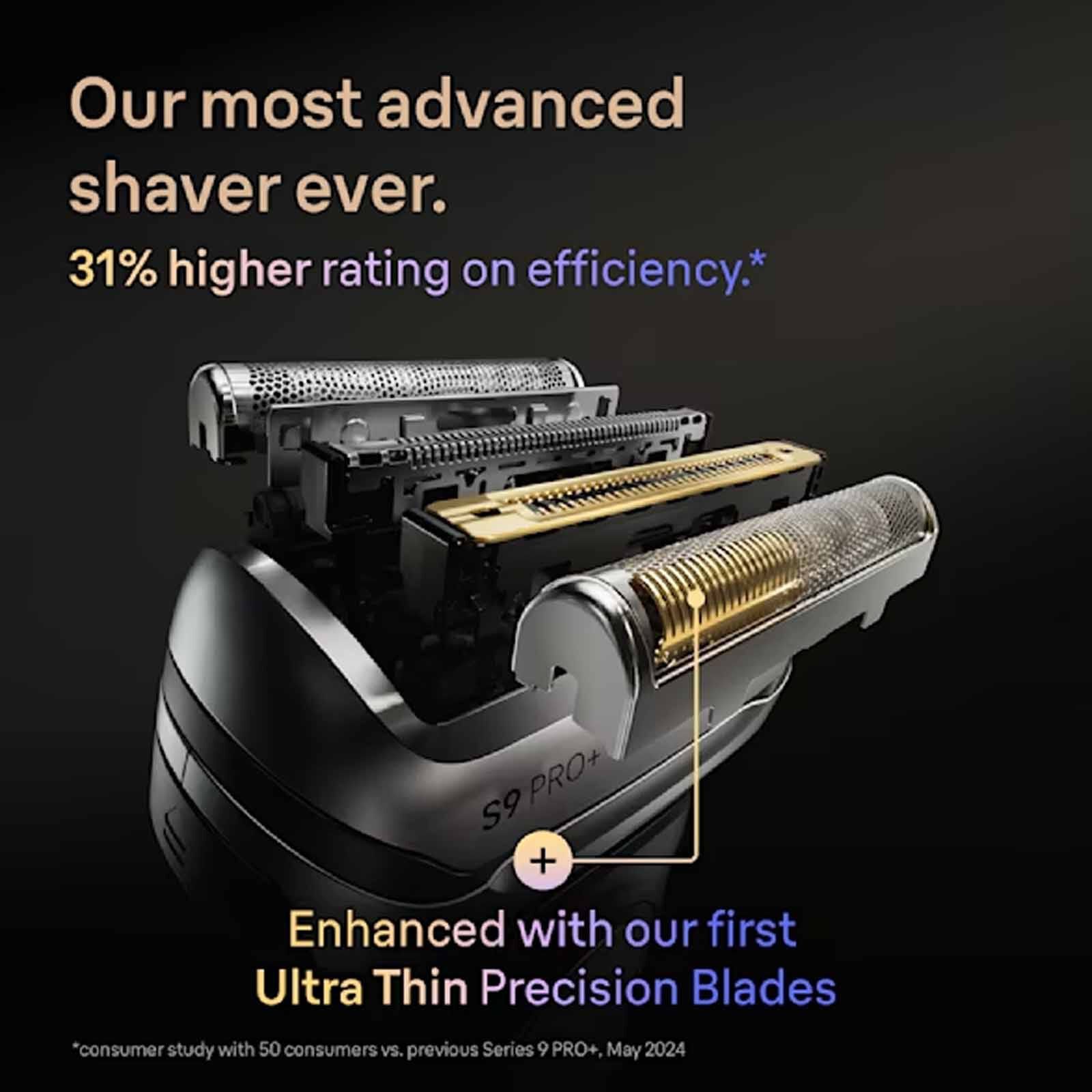 BRAUN Series 9 Pro+ With Clean & Charge And Powercase Electric Shaver 9675CC-image 3