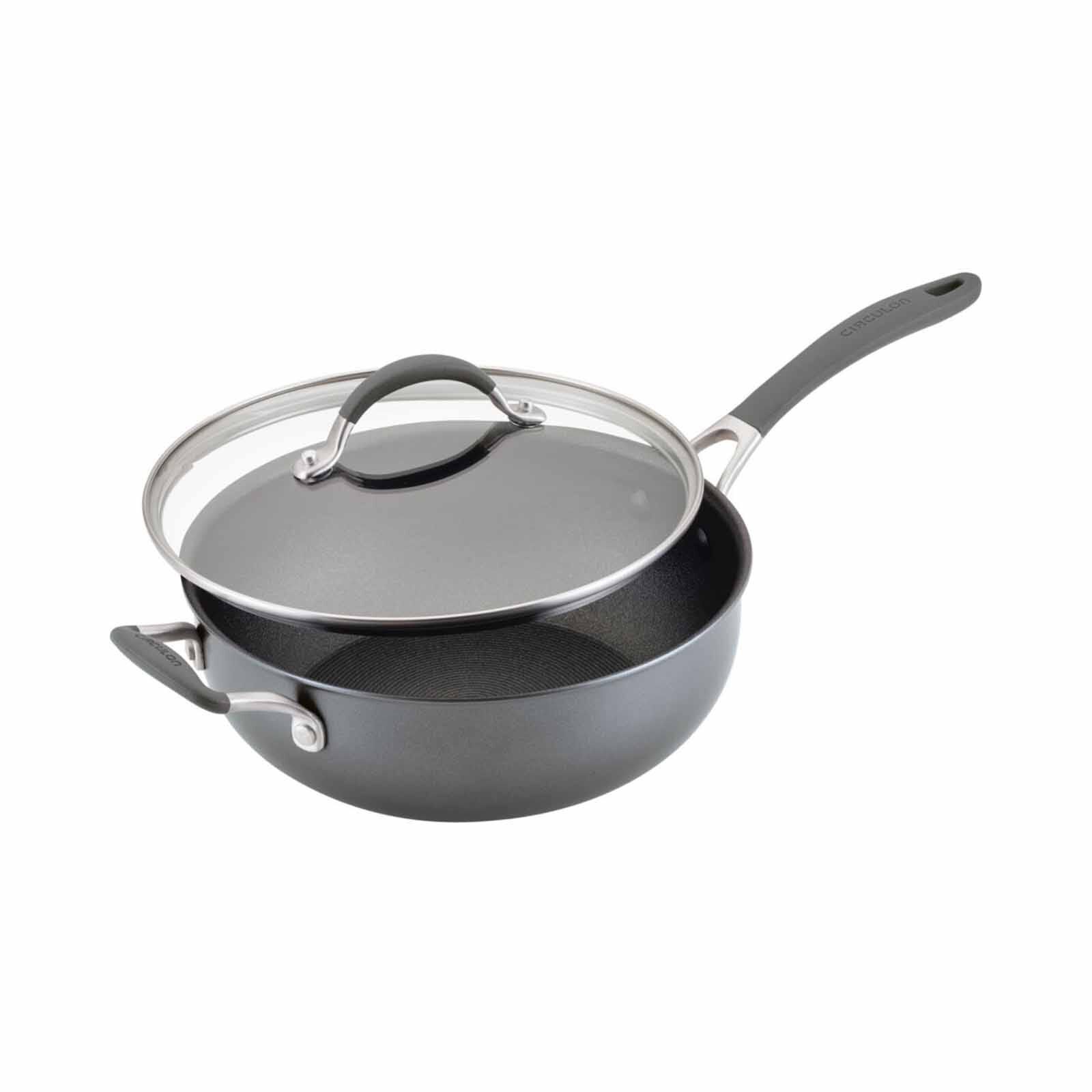 CIRCULON Scratchdefense A1 Nonstick 26cm/4.3l Covered Chef's Pan With Helper Handle 81828-image 3