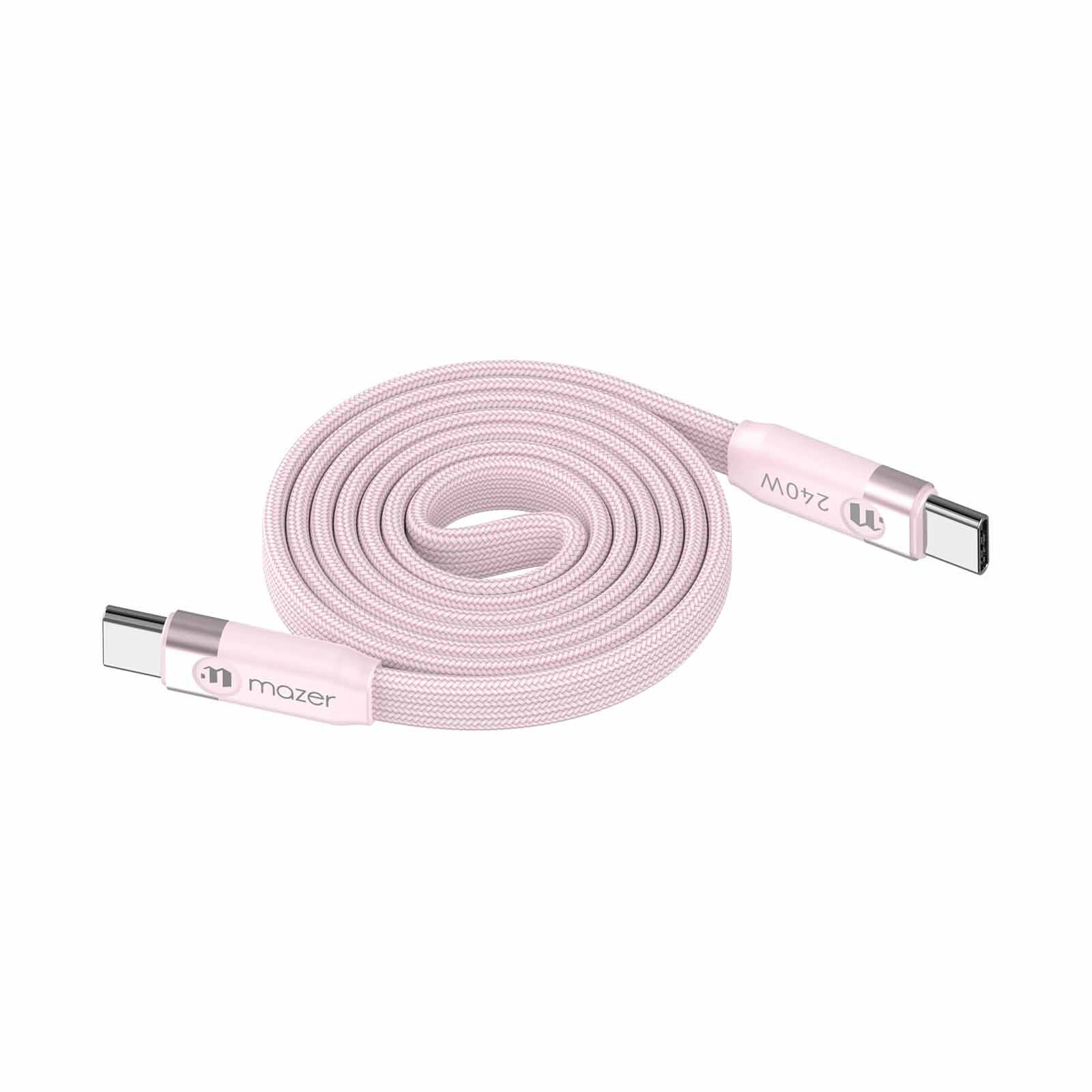 MAZER Infinitelink Cobra3 Flat Magnetic 1m/240w Roll Cable-pink M-COBRA30-PK-image 4
