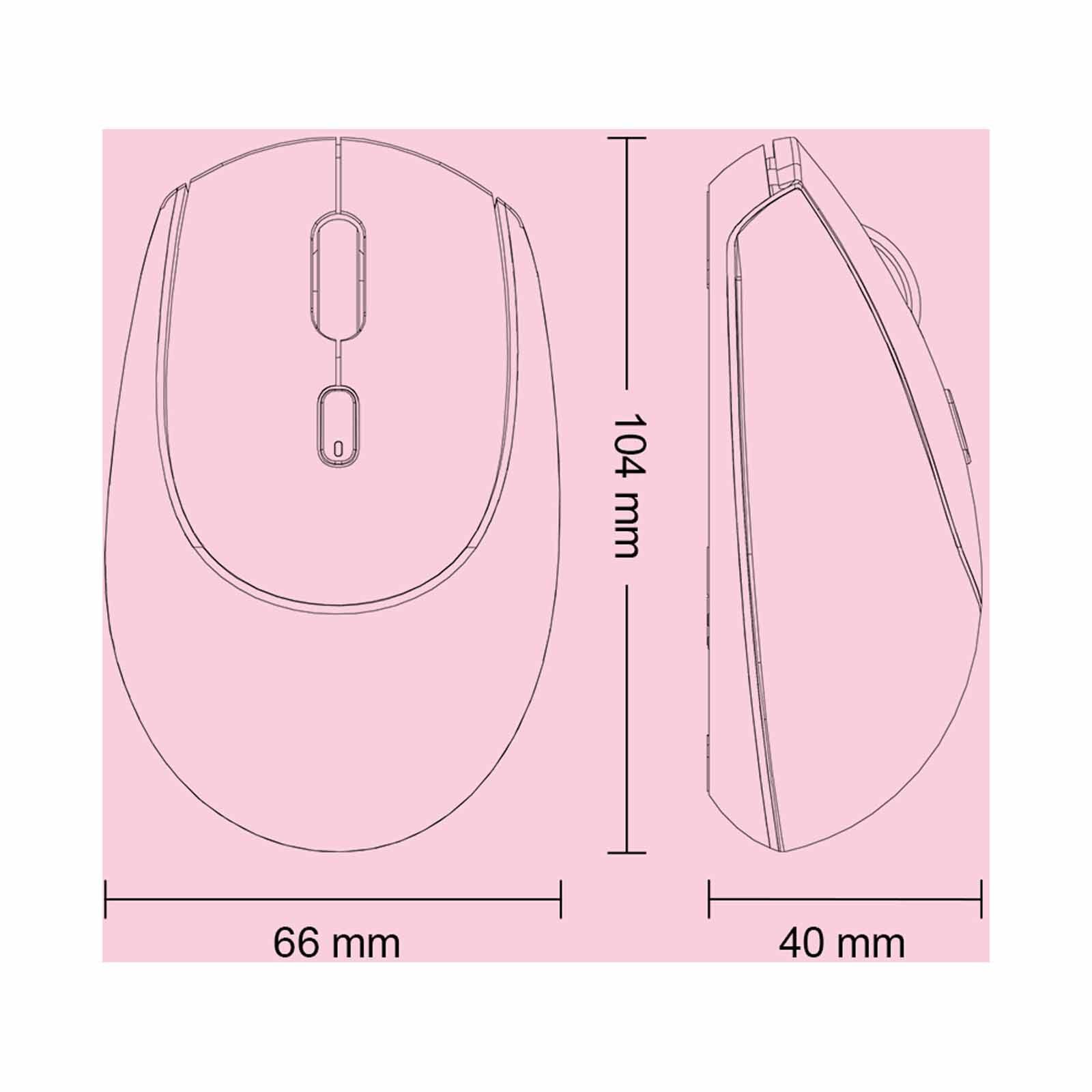 MICROPACK Lifestyle 2.4g + Bluetooth Wireless Mouse- Cream MS-201W-CR-image 8
